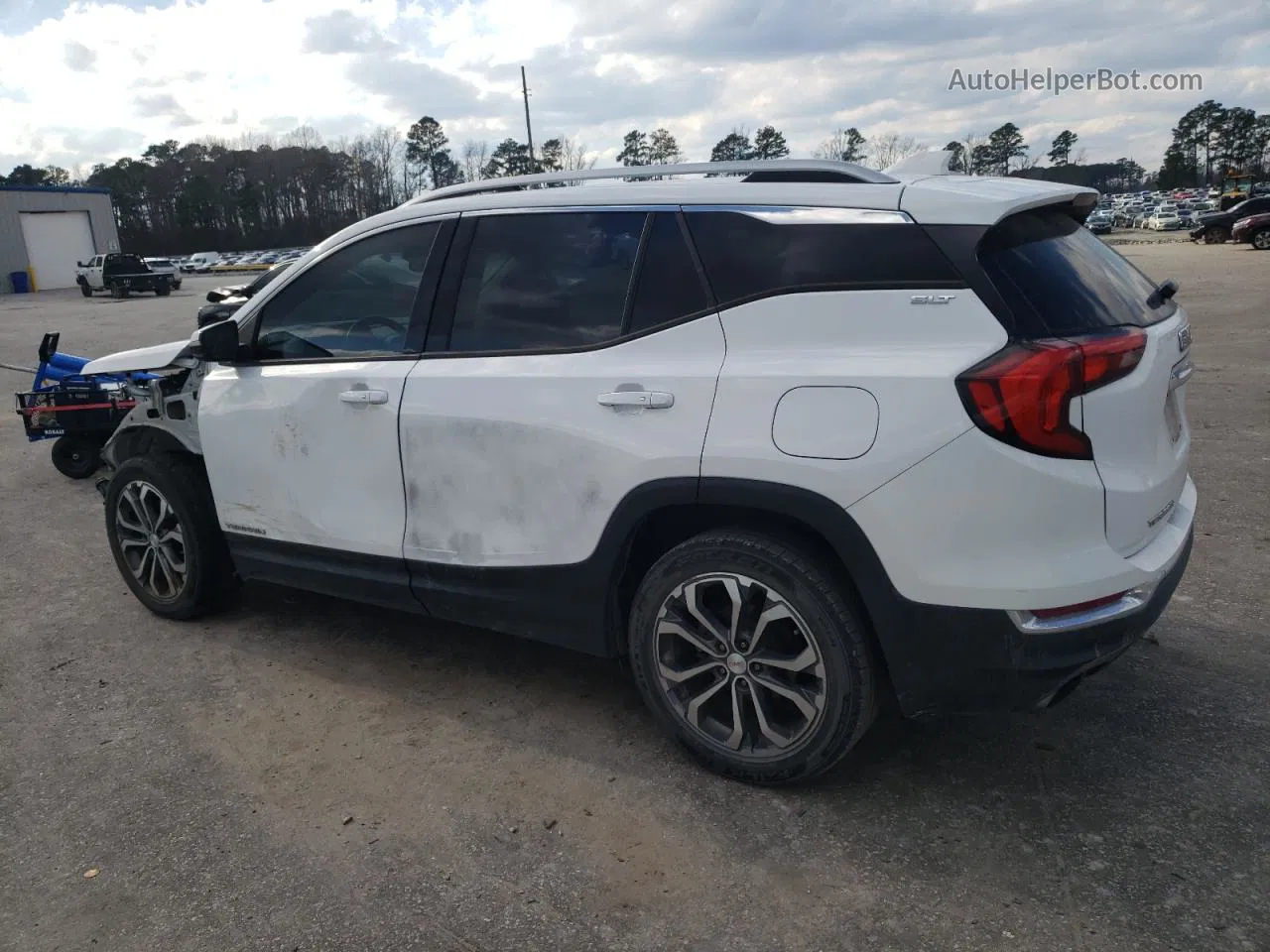 2019 Gmc Terrain Slt White vin: 3GKALPEX8KL280612