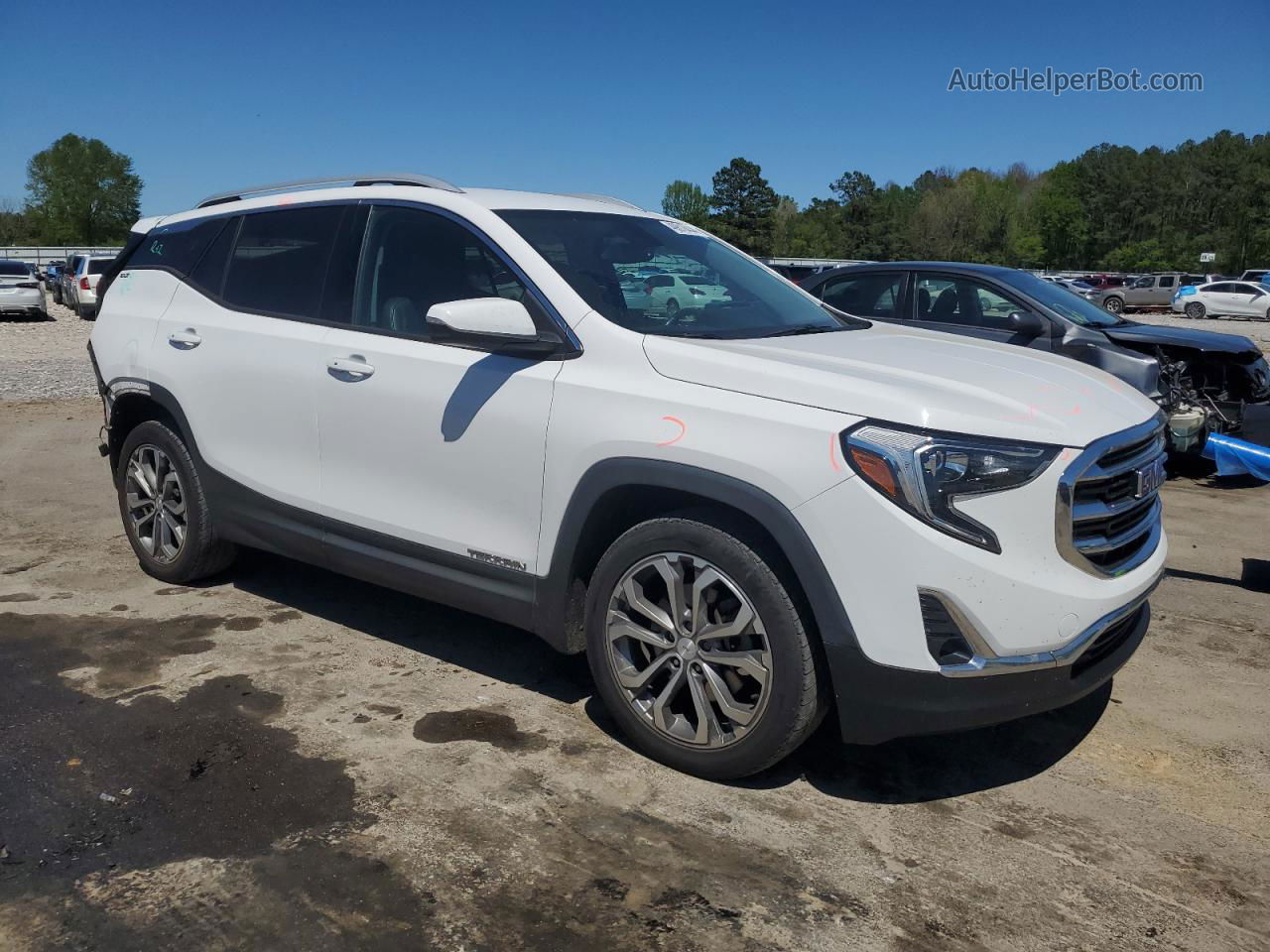 2019 Gmc Terrain Slt White vin: 3GKALPEX9KL172046