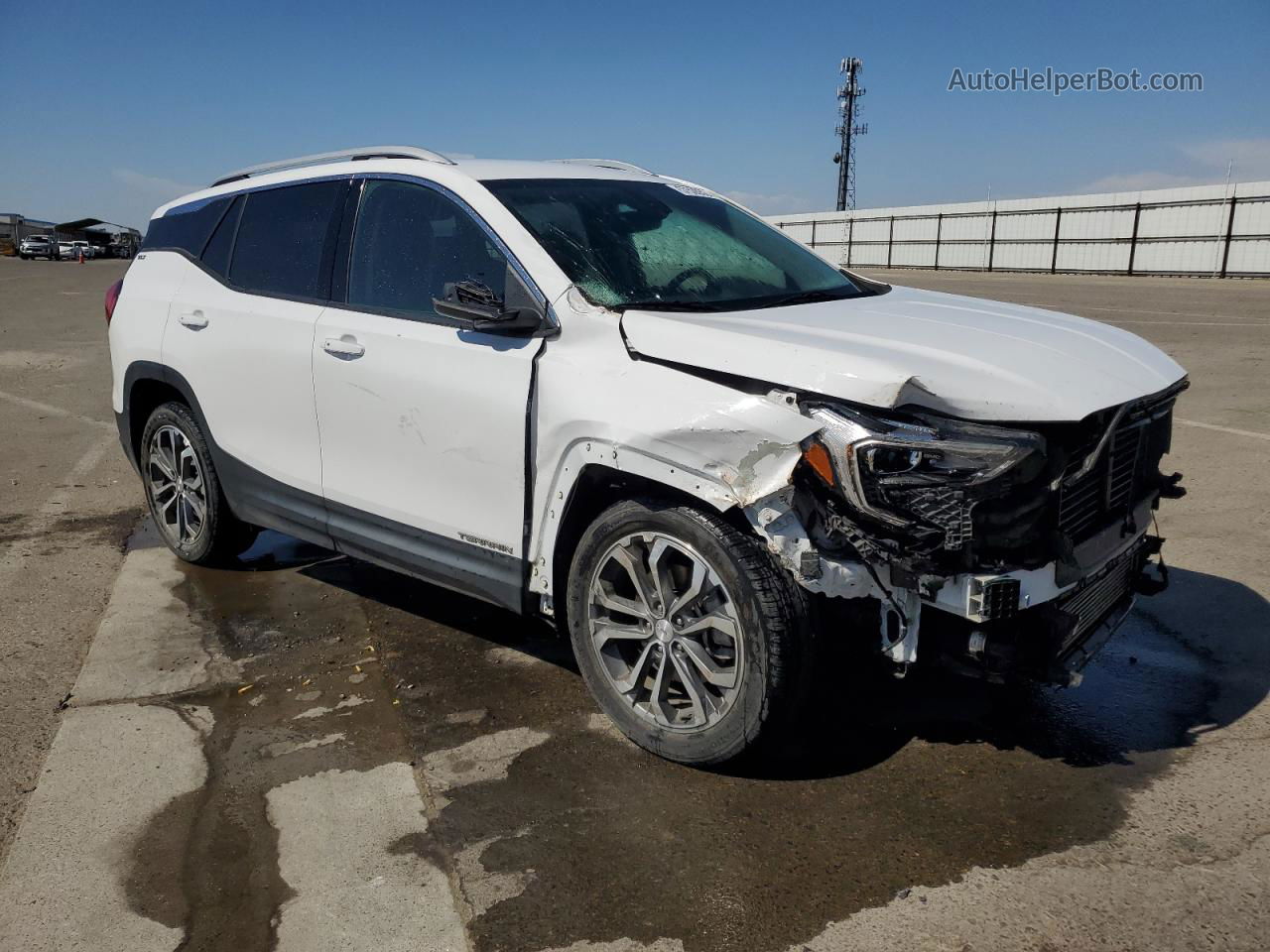 2019 Gmc Terrain Slt Белый vin: 3GKALPEX9KL277556