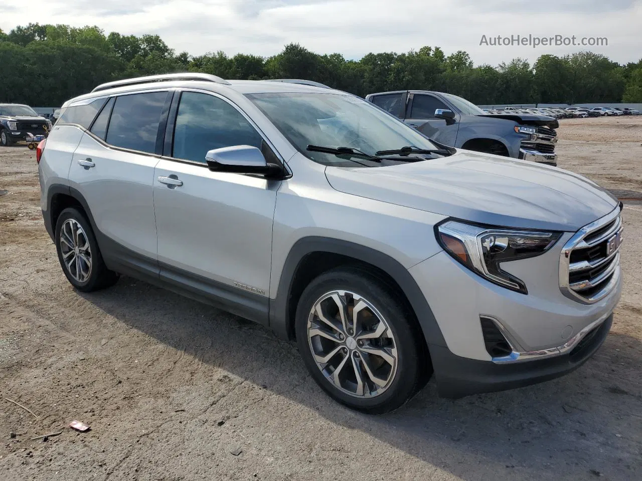 2019 Gmc Terrain Slt Серебряный vin: 3GKALPEXXKL140528