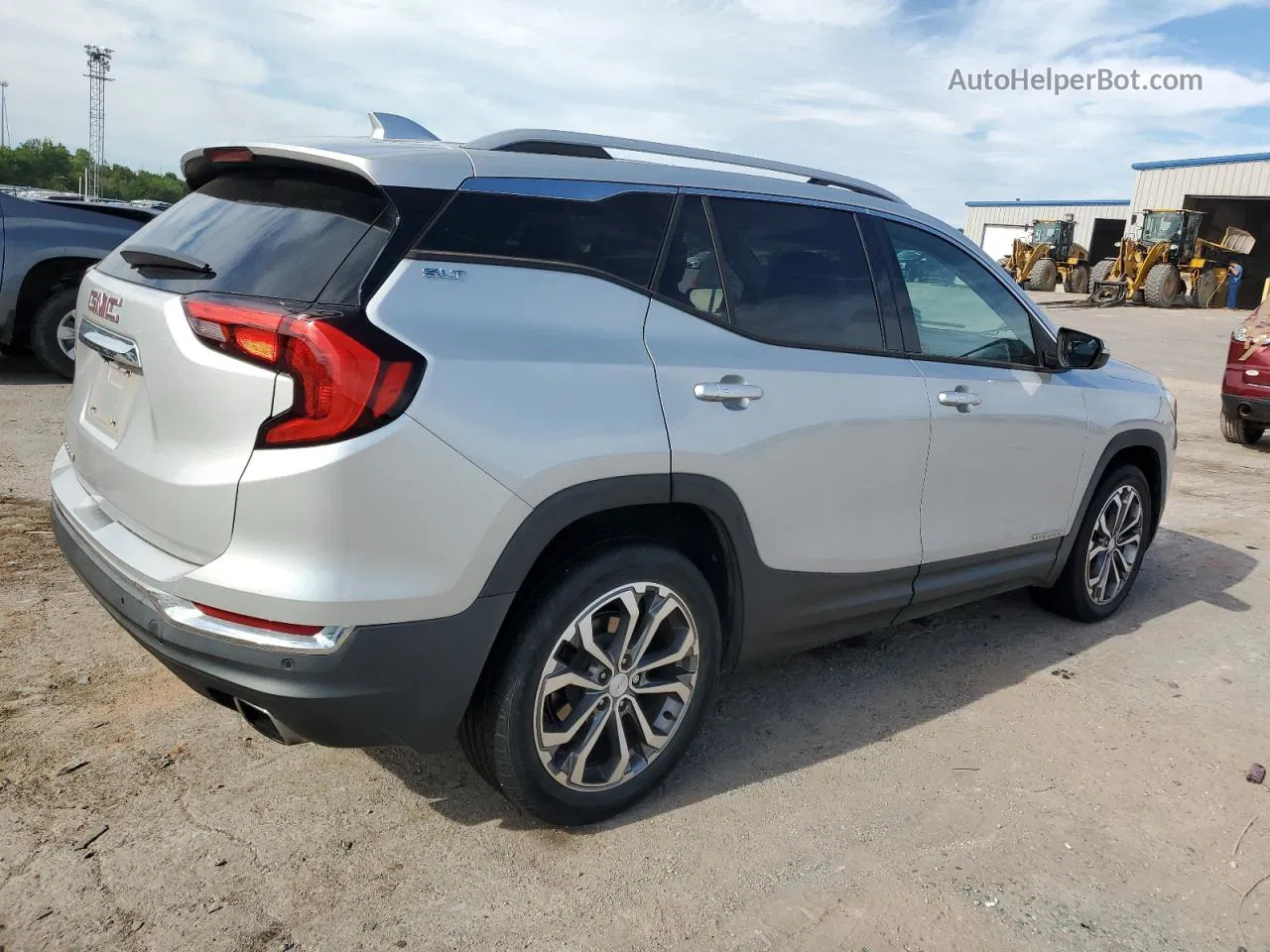 2019 Gmc Terrain Slt Серебряный vin: 3GKALPEXXKL140528