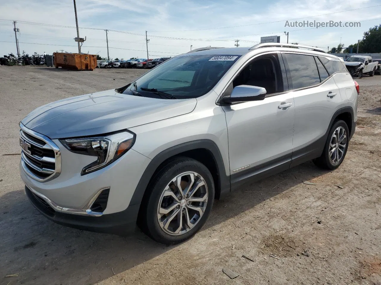 2019 Gmc Terrain Slt Серебряный vin: 3GKALPEXXKL140528