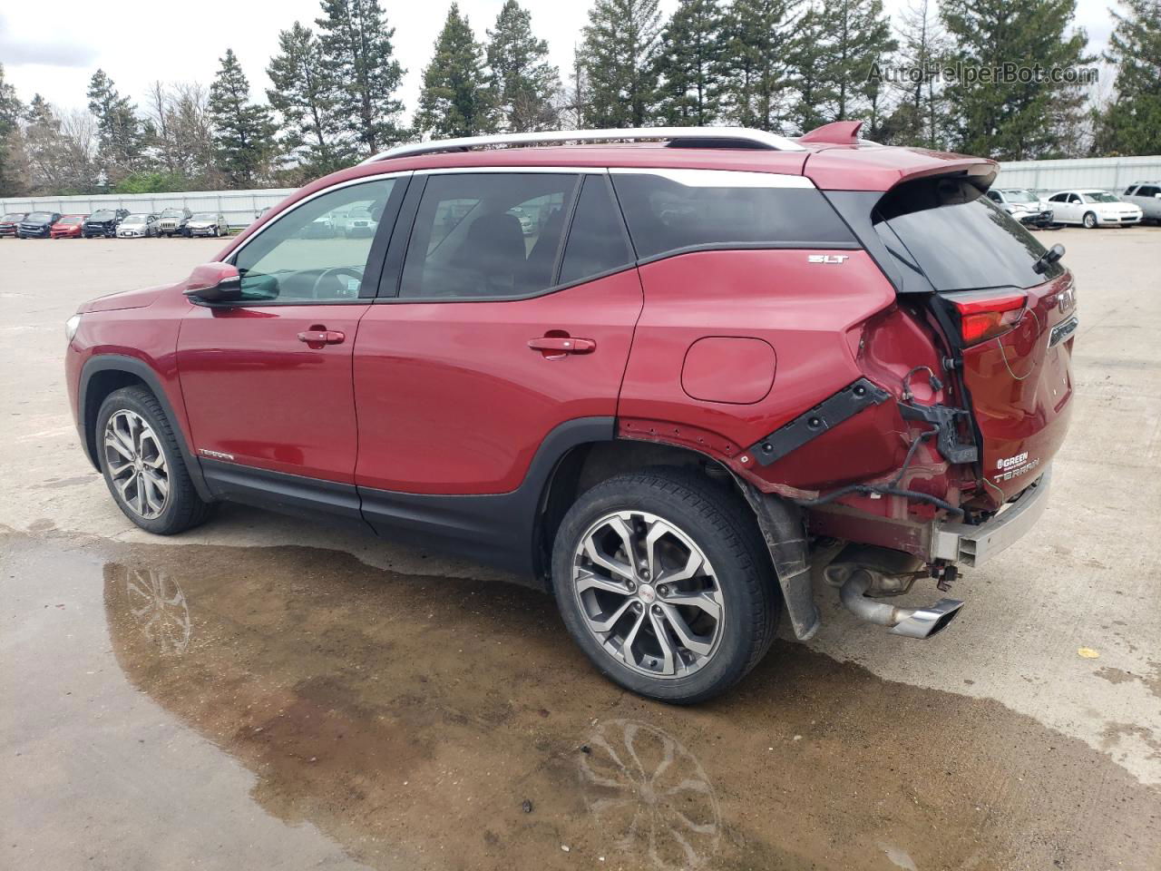 2019 Gmc Terrain Slt Бордовый vin: 3GKALPEXXKL304909