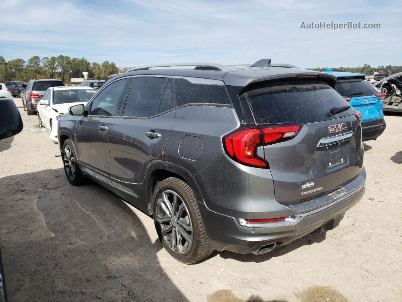 2019 Gmc Terrain Denali Серый vin: 3GKALSEX0KL104446