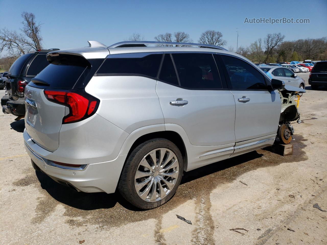 2020 Gmc Terrain Denali Серебряный vin: 3GKALSEX1LL136680