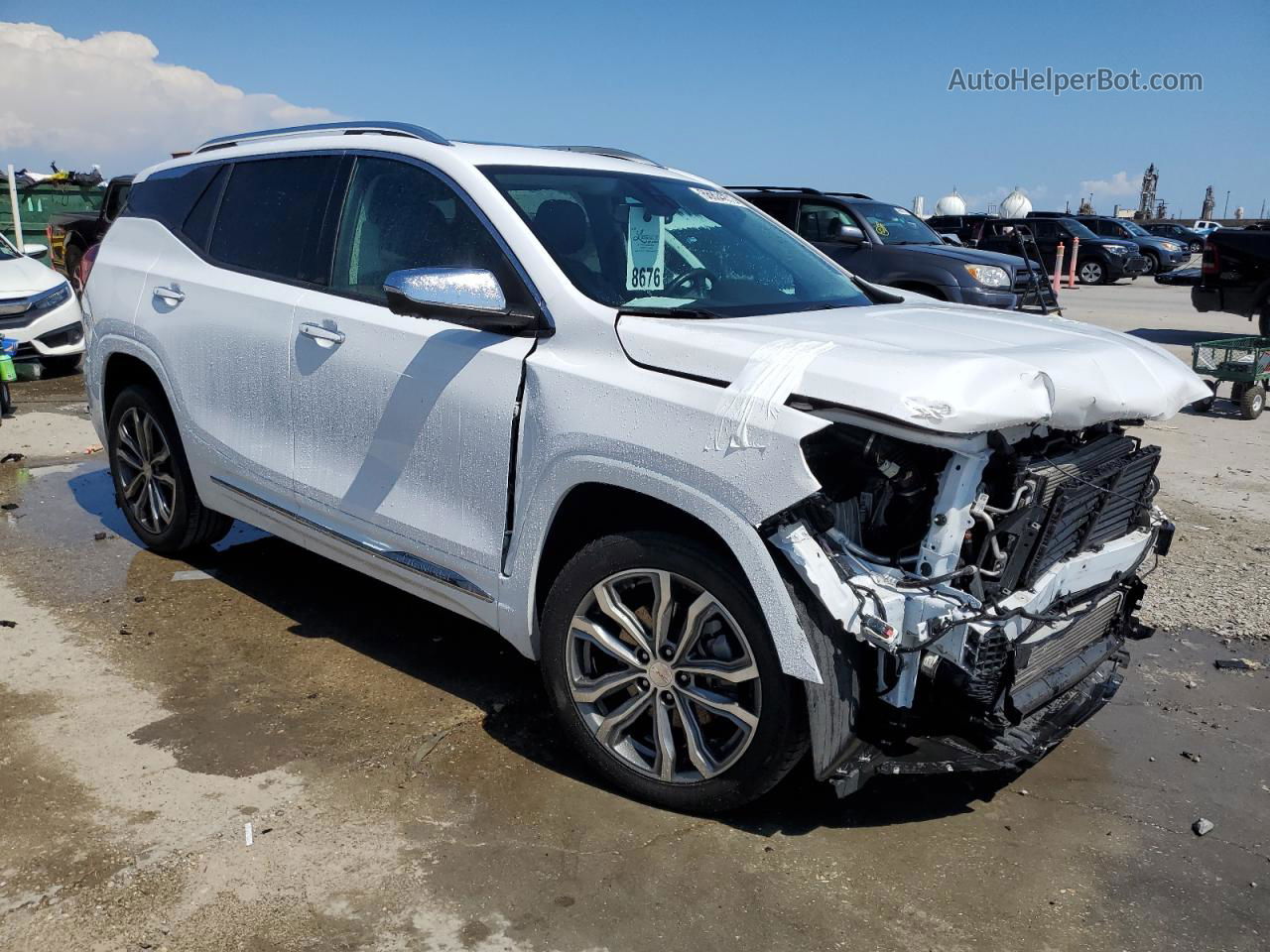 2020 Gmc Terrain Denali White vin: 3GKALSEX2LL312670