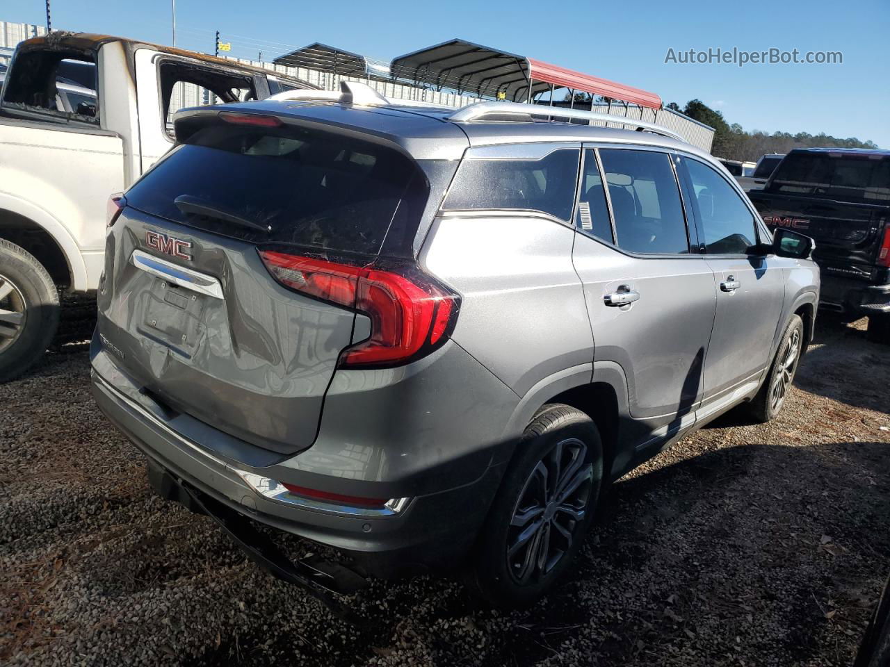 2020 Gmc Terrain Denali Серый vin: 3GKALSEX6LL325275