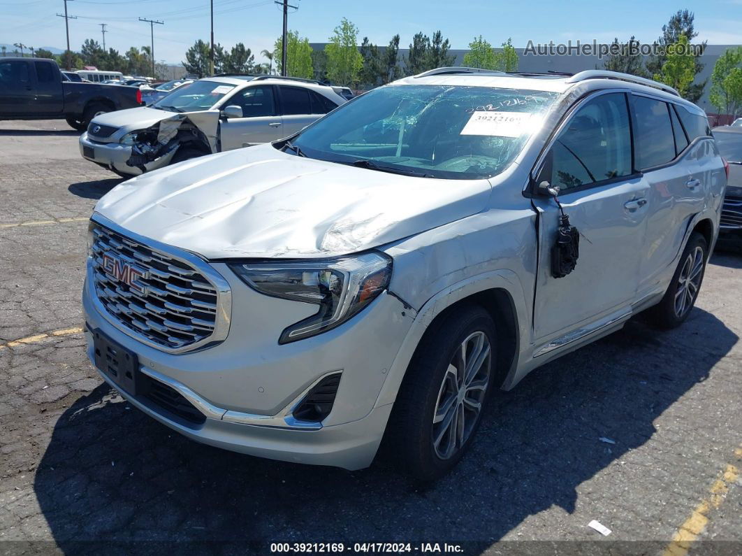 2019 Gmc Terrain Denali Серебряный vin: 3GKALSEX7KL174980