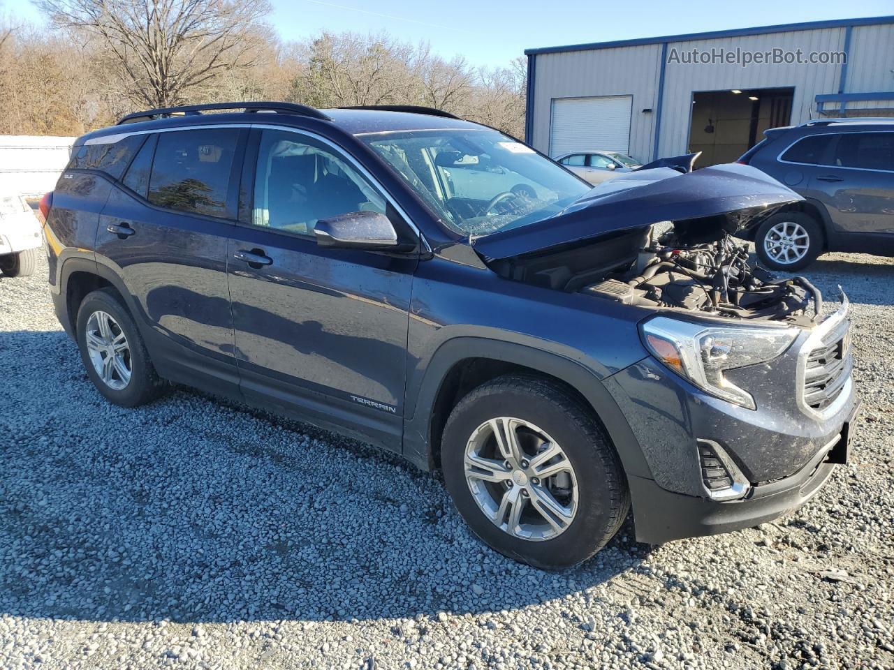 2019 Gmc Terrain Sle Синий vin: 3GKALTEV1KL254103