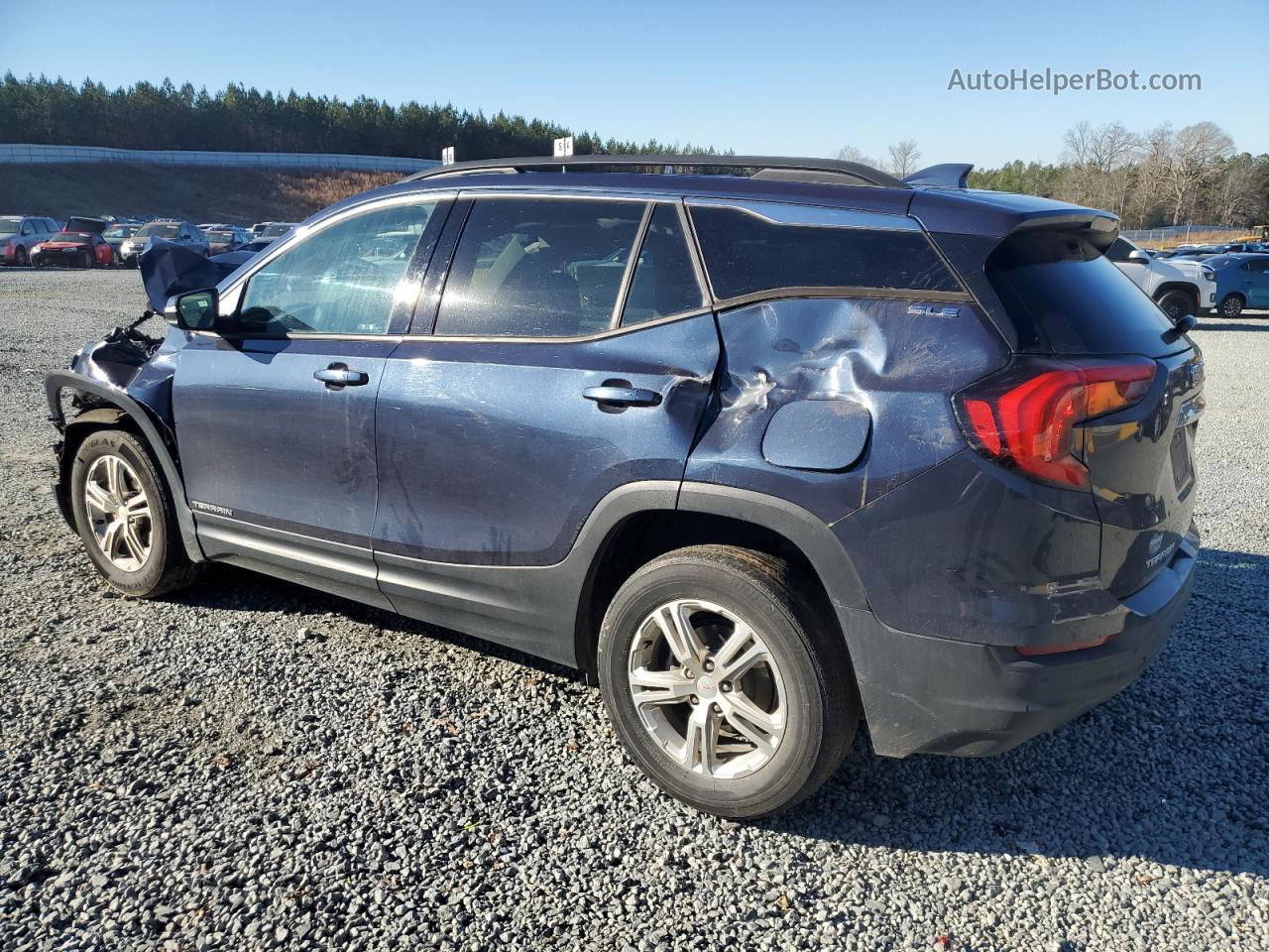 2019 Gmc Terrain Sle Blue vin: 3GKALTEV1KL254103