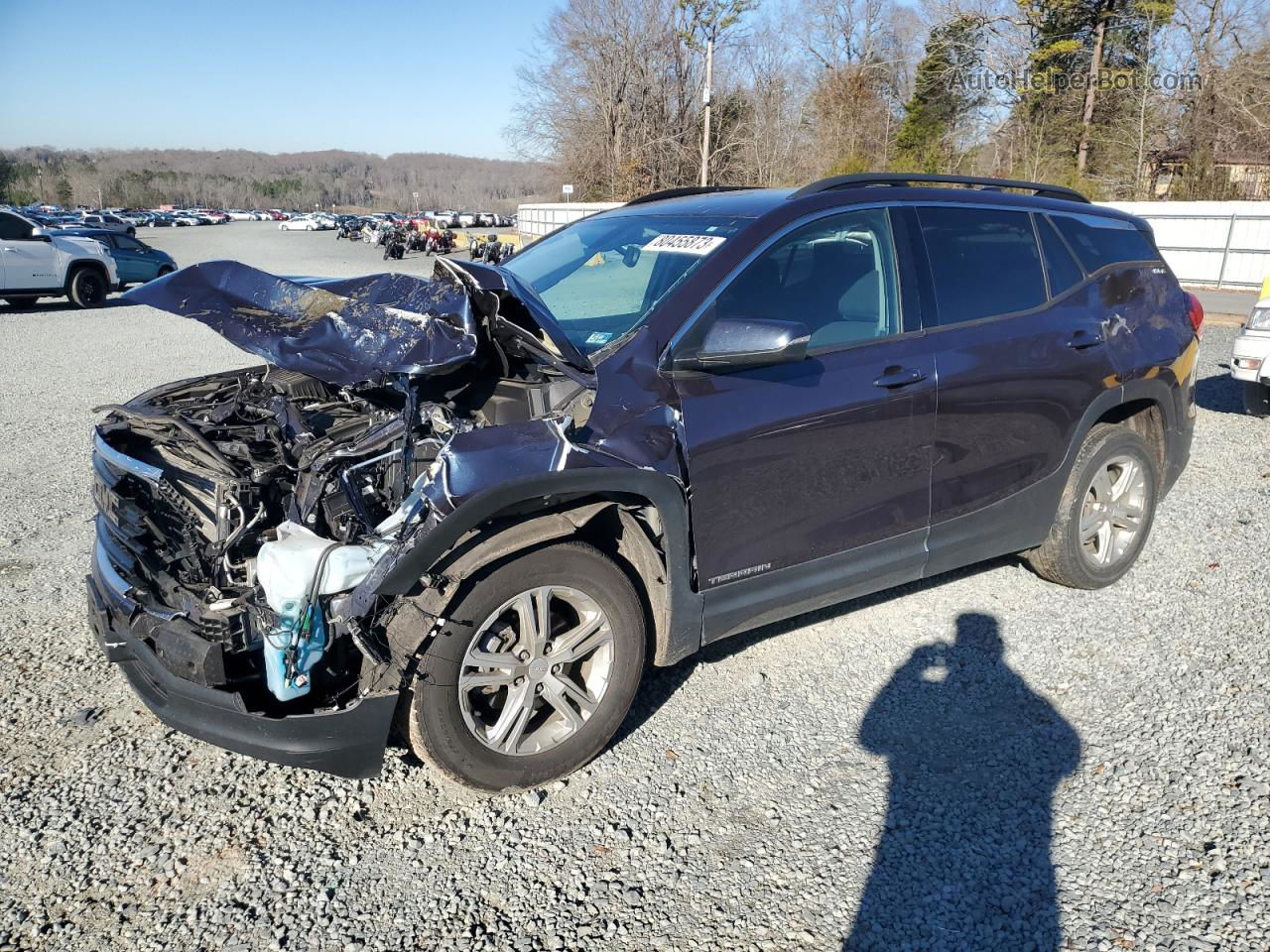 2019 Gmc Terrain Sle Blue vin: 3GKALTEV1KL254103