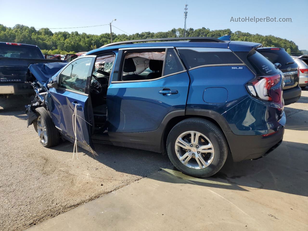 2020 Gmc Terrain Sle Blue vin: 3GKALTEV2LL168767