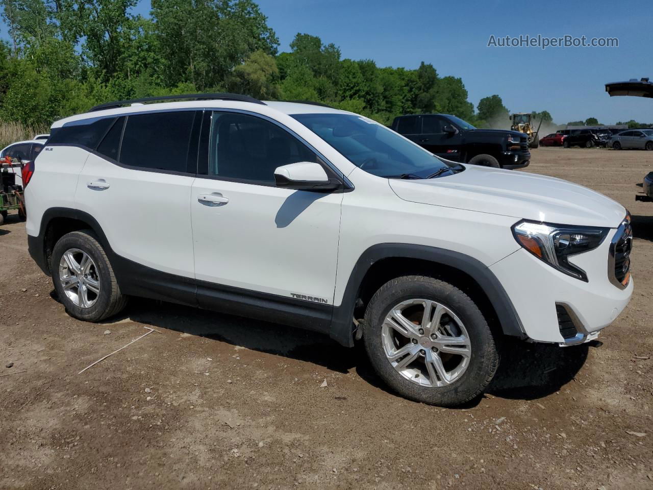 2019 Gmc Terrain Sle White vin: 3GKALTEV4KL174911