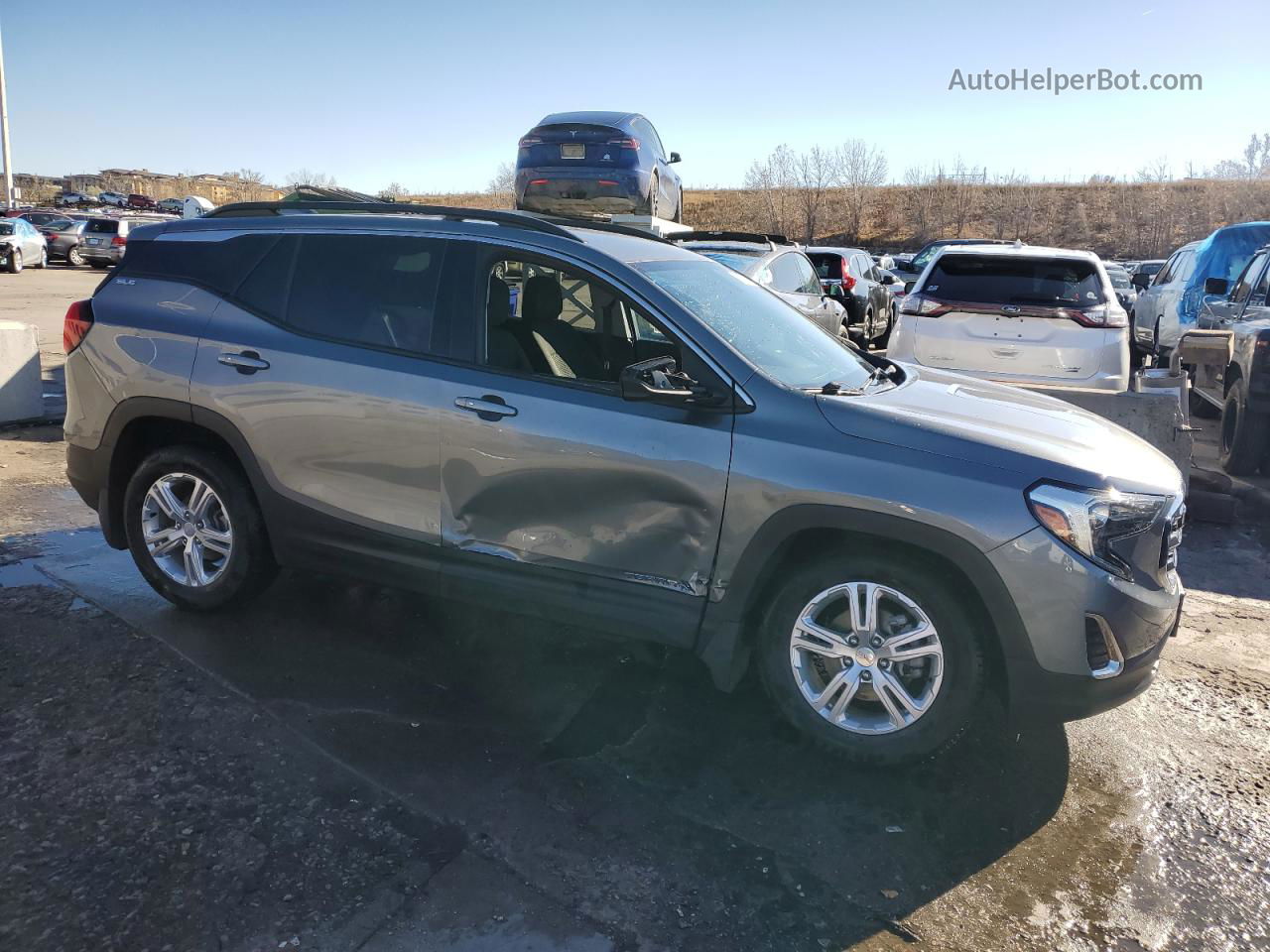 2019 Gmc Terrain Sle Gray vin: 3GKALTEV4KL237327