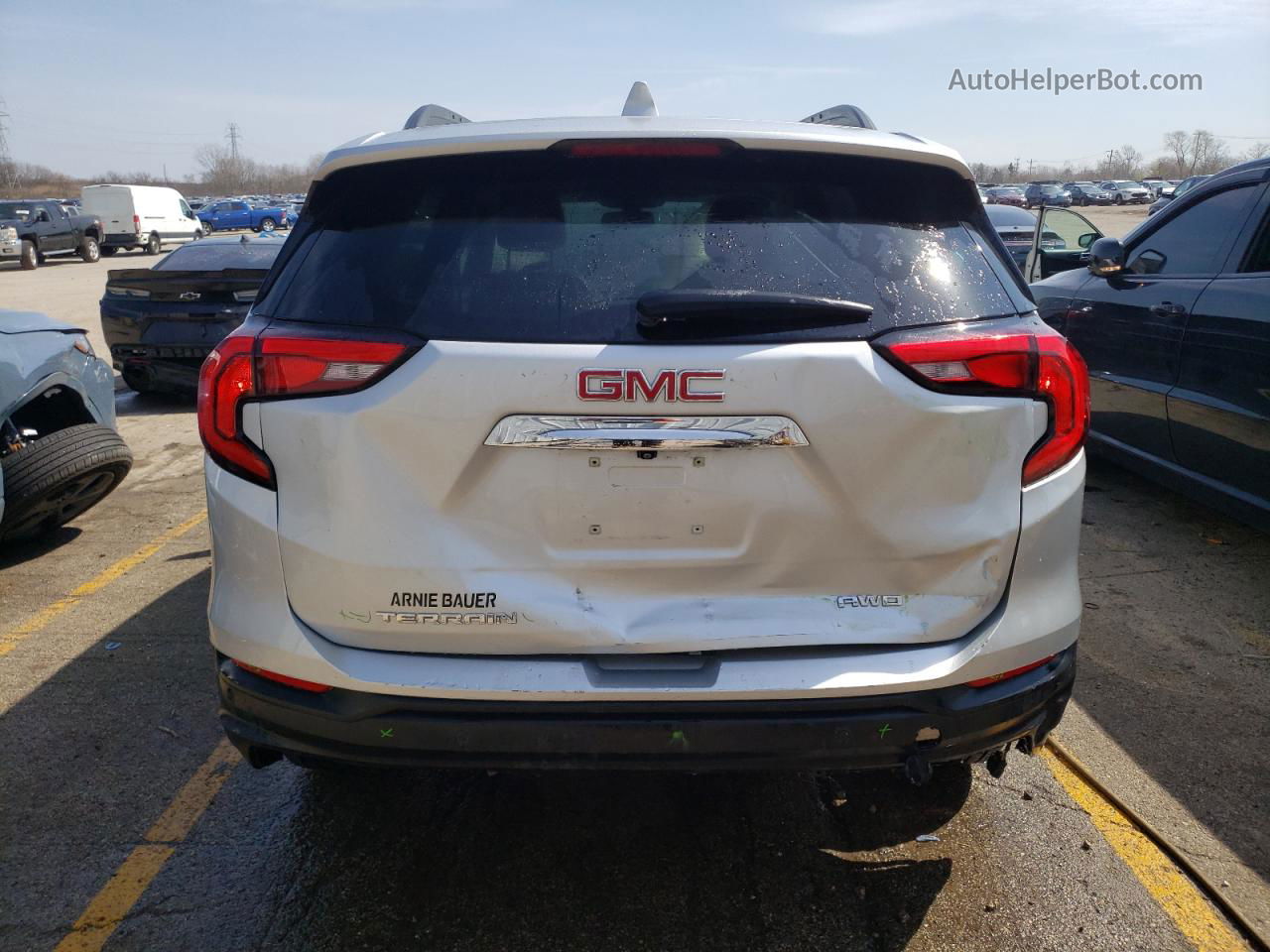 2019 Gmc Terrain Sle Белый vin: 3GKALTEV4KL353756