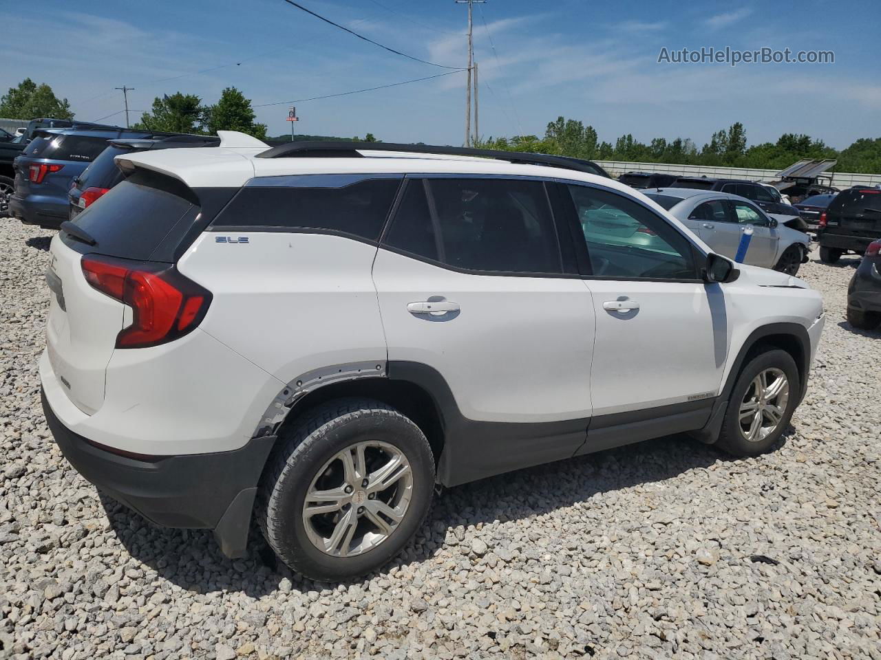 2019 Gmc Terrain Sle White vin: 3GKALTEV5KL106262