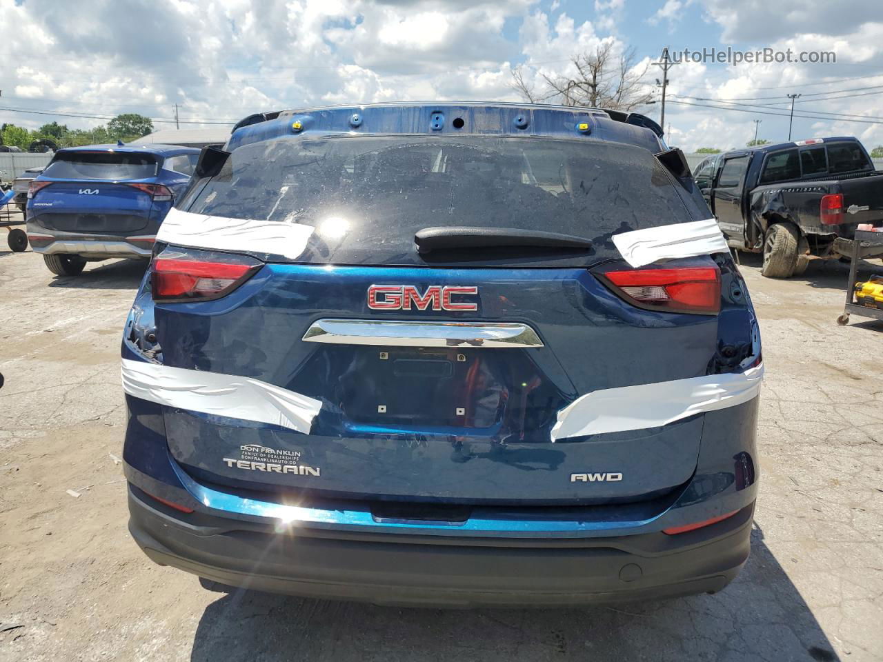 2019 Gmc Terrain Sle Blue vin: 3GKALTEV5KL389374