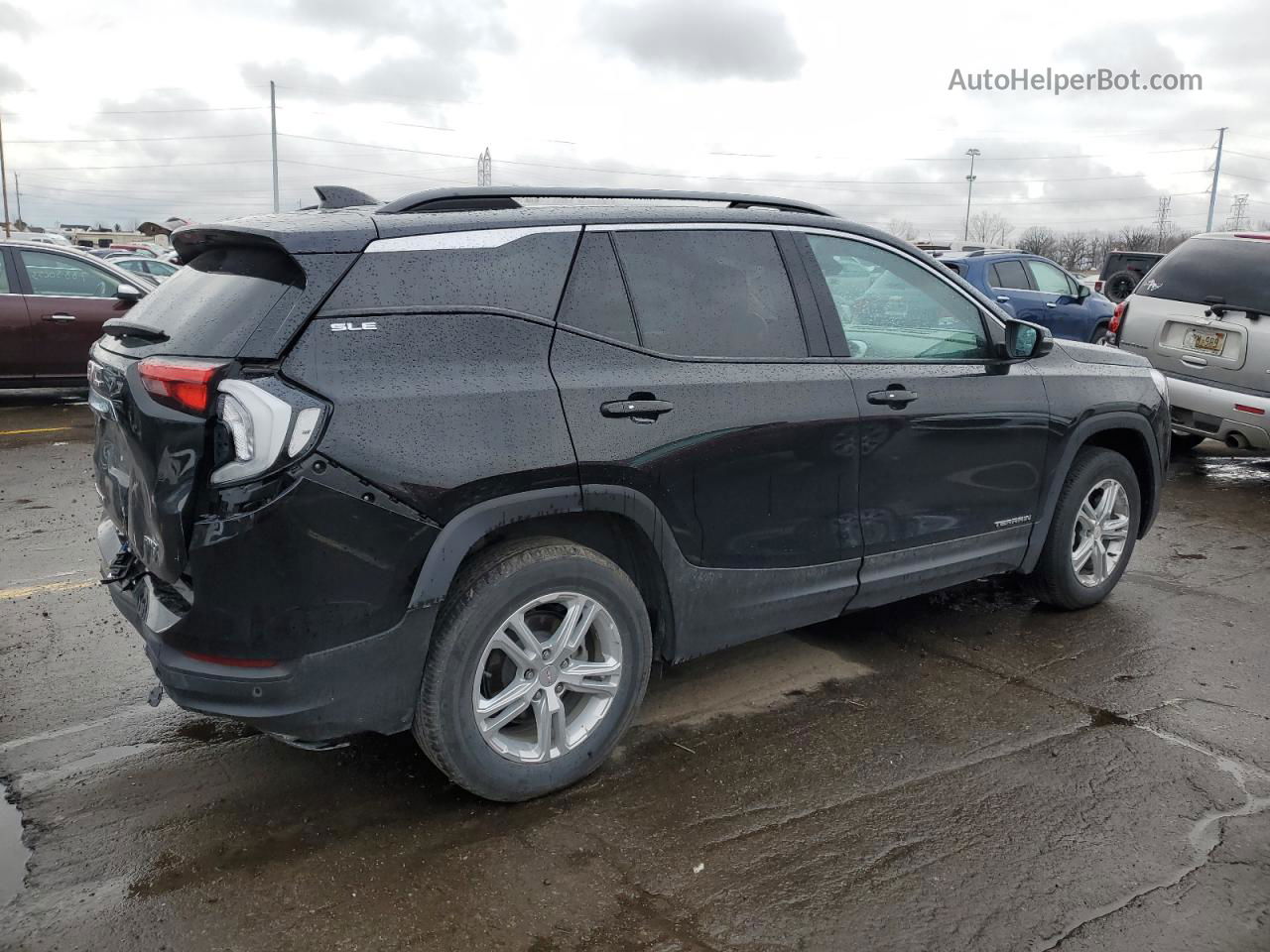 2020 Gmc Terrain Sle Черный vin: 3GKALTEV5LL345974