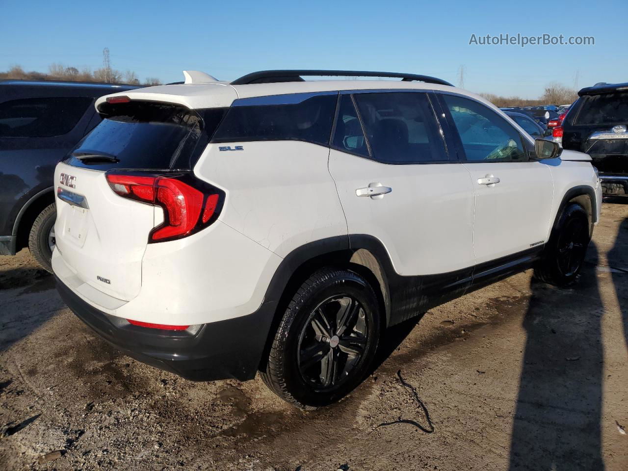 2019 Gmc Terrain Sle White vin: 3GKALTEV6KL101040