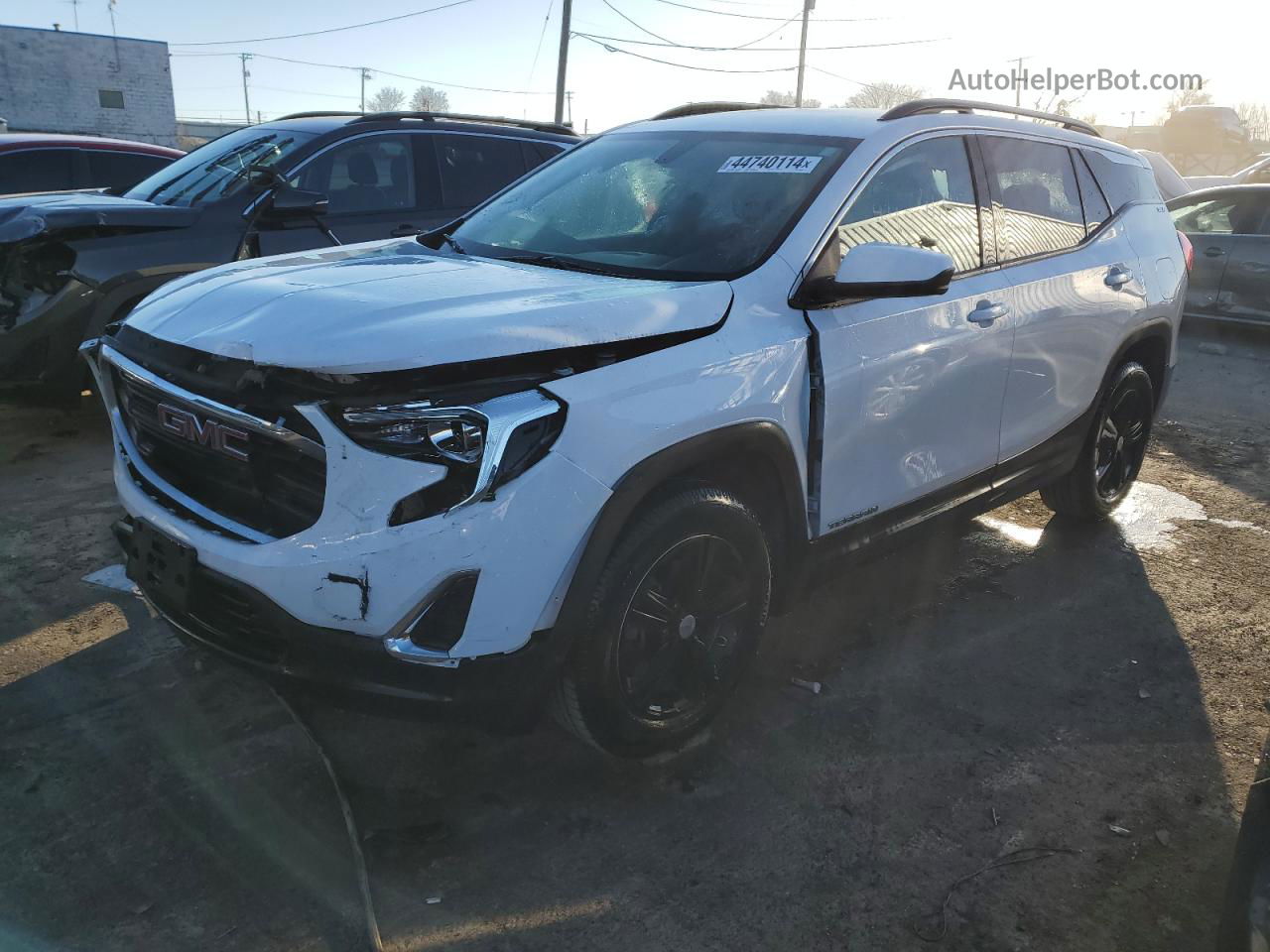 2019 Gmc Terrain Sle White vin: 3GKALTEV6KL101040