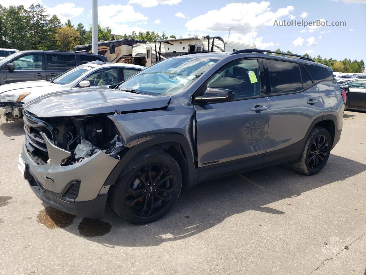 2019 Gmc Terrain Sle Серебряный vin: 3GKALTEV6KL250225