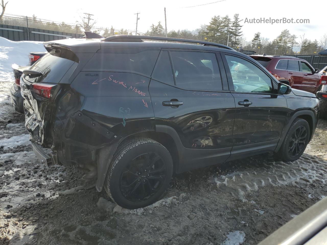 2020 Gmc Terrain Sle Черный vin: 3GKALTEV6LL189928