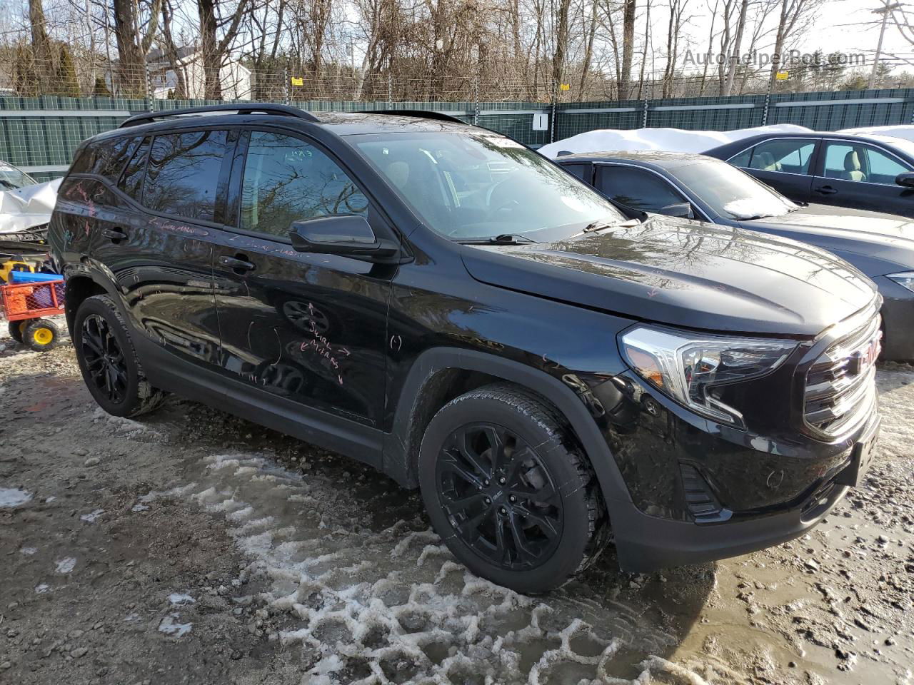 2020 Gmc Terrain Sle Черный vin: 3GKALTEV6LL189928