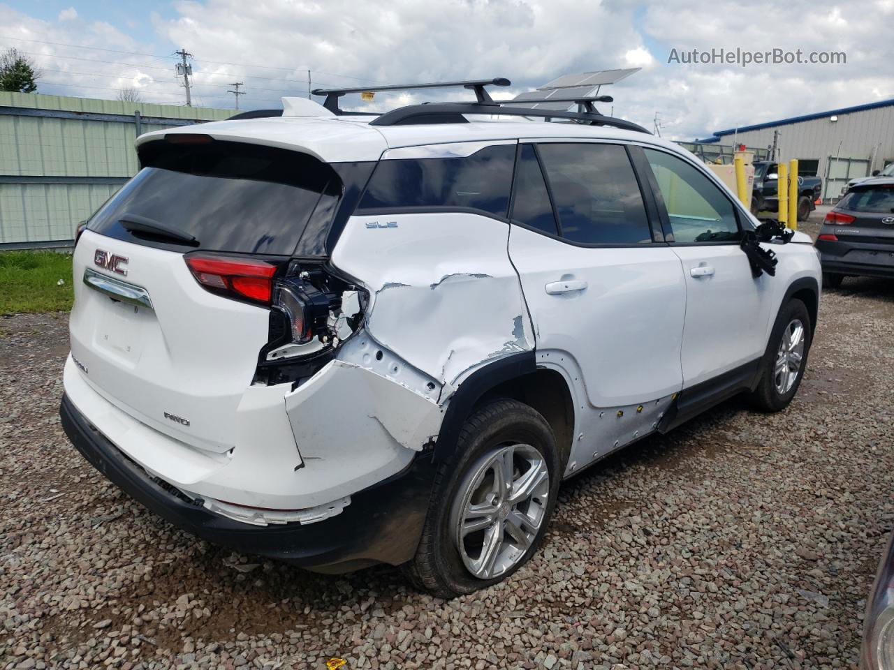 2020 Gmc Terrain Sle White vin: 3GKALTEV6LL343795