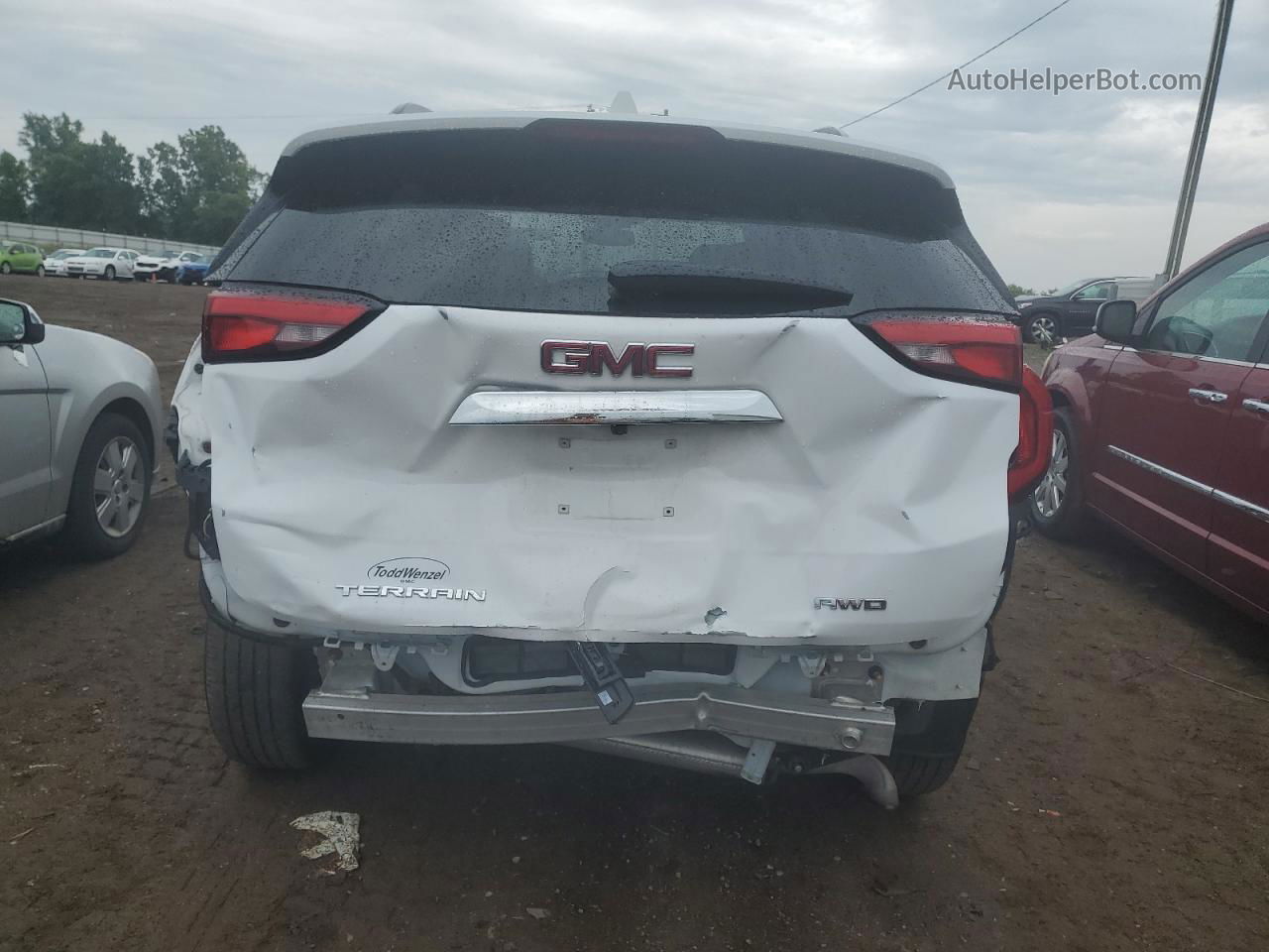 2019 Gmc Terrain Sle White vin: 3GKALTEV8KL155312