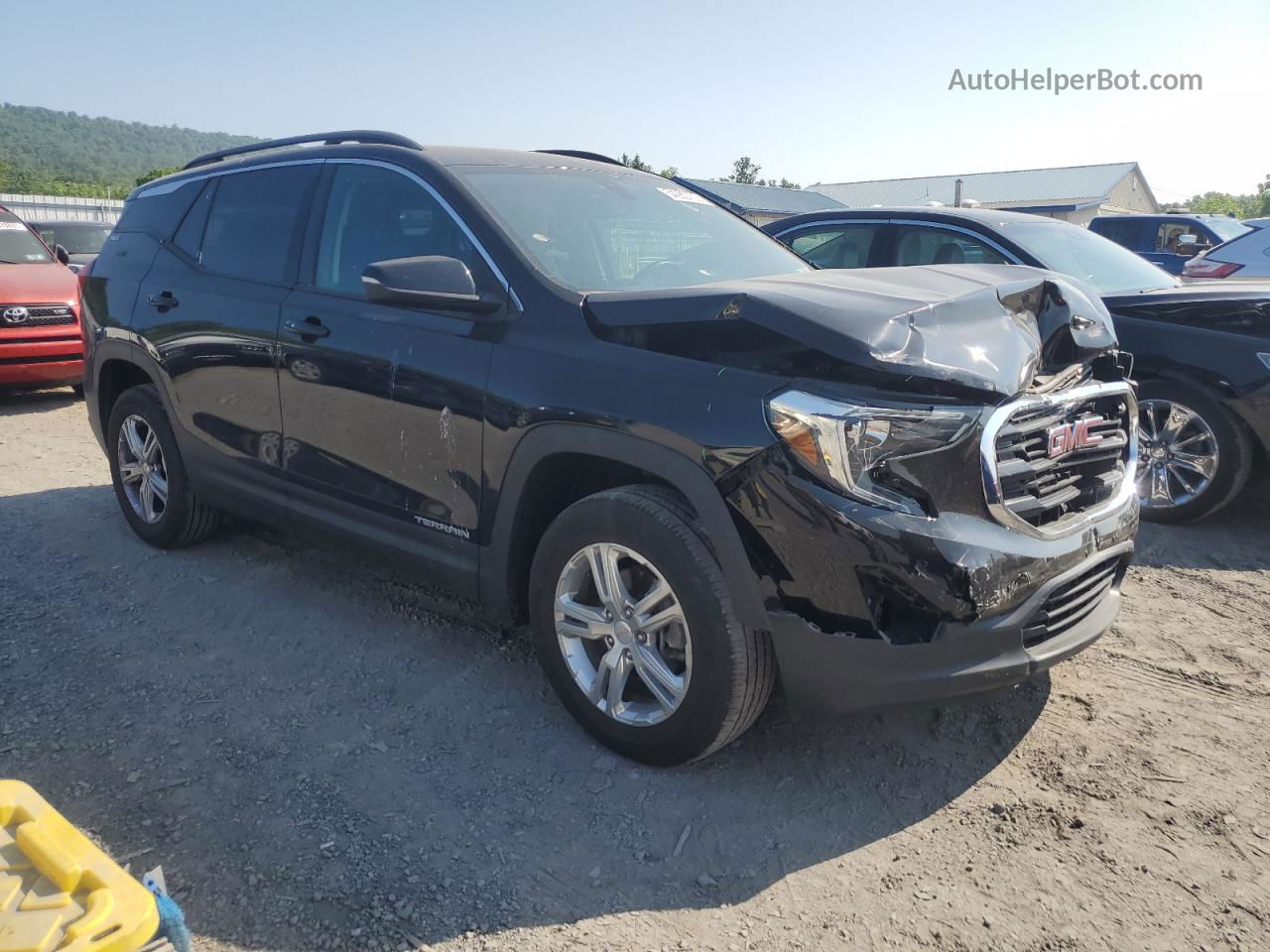 2019 Gmc Terrain Sle Черный vin: 3GKALTEV8KL199665