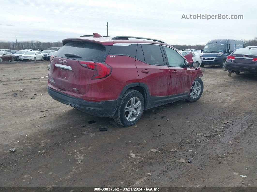 2019 Gmc Terrain Sle Red vin: 3GKALTEV9KL140141