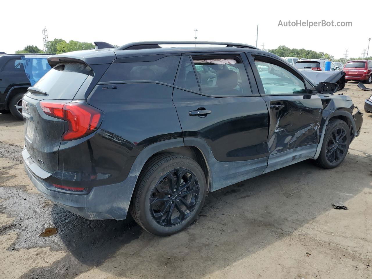 2019 Gmc Terrain Sle Черный vin: 3GKALTEV9KL166822