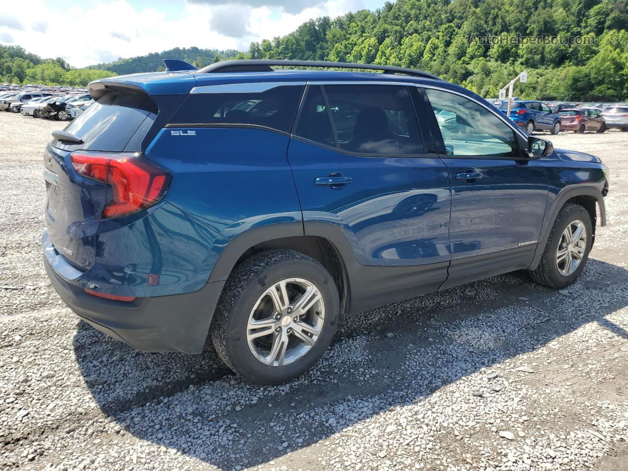 2019 Gmc Terrain Sle Blue vin: 3GKALTEV9KL310174