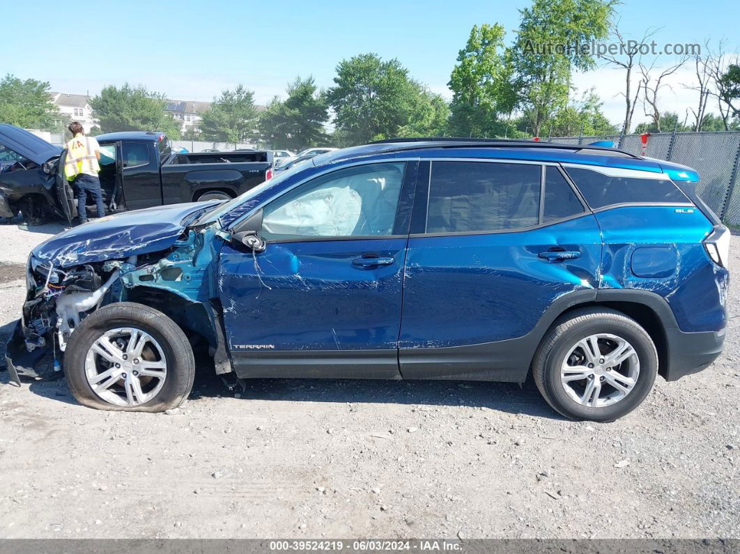 2020 Gmc Terrain Awd Sle Синий vin: 3GKALTEV9LL141324