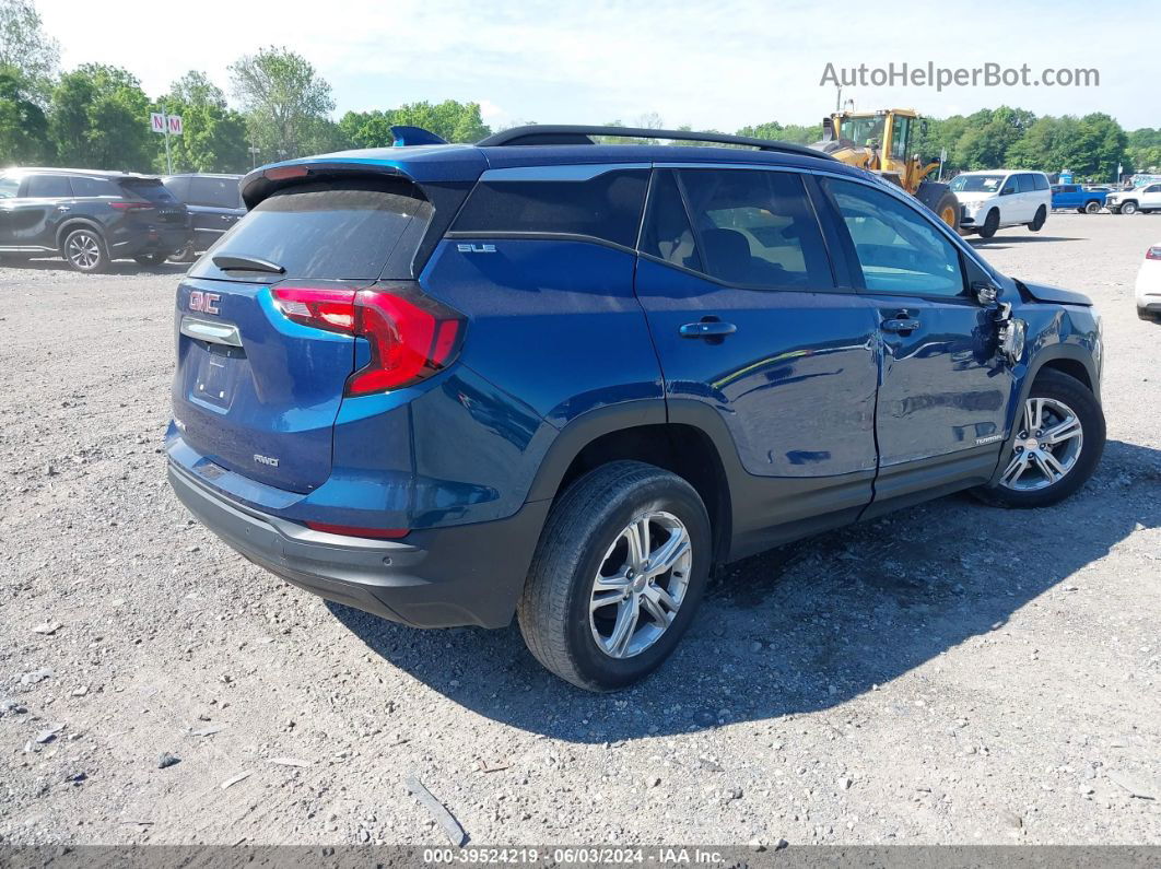 2020 Gmc Terrain Awd Sle Синий vin: 3GKALTEV9LL141324