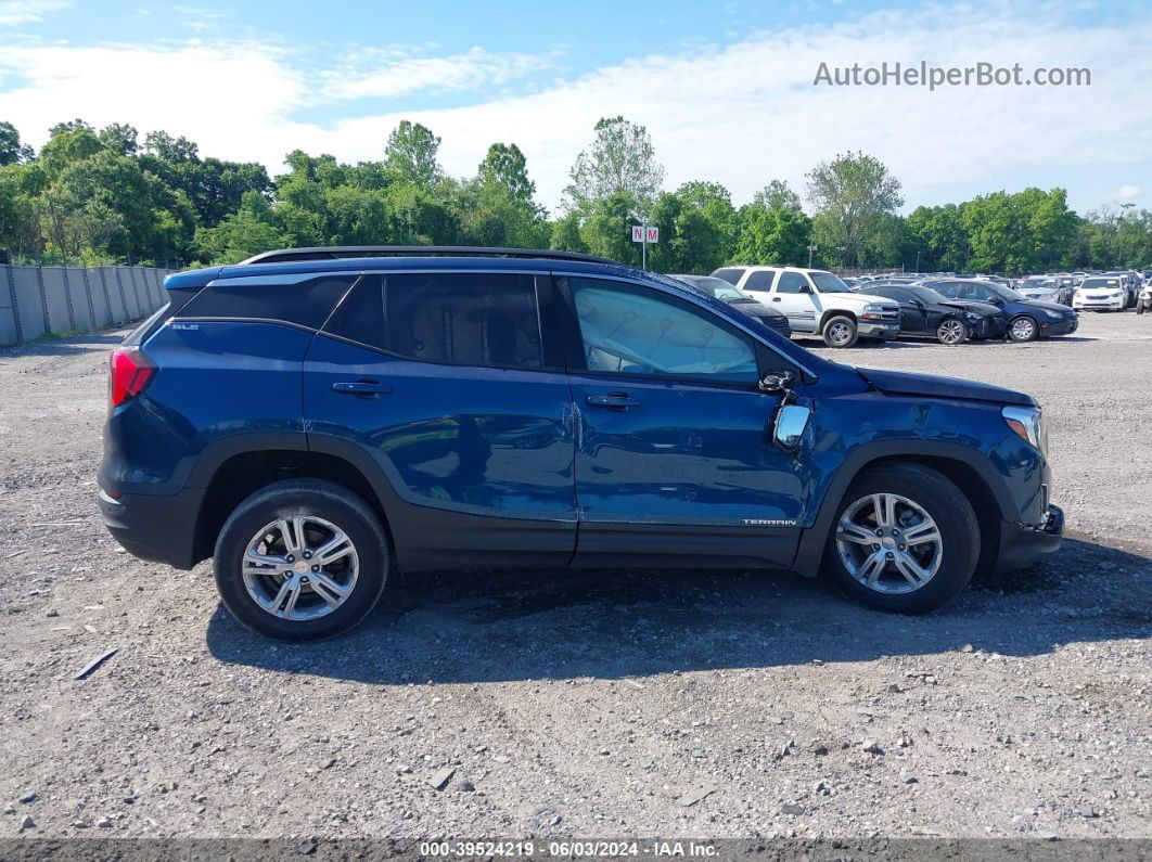 2020 Gmc Terrain Awd Sle Синий vin: 3GKALTEV9LL141324