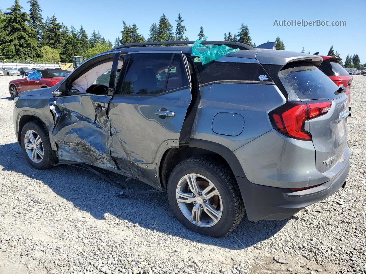 2019 Gmc Terrain Sle Gray vin: 3GKALTEVXKL390035