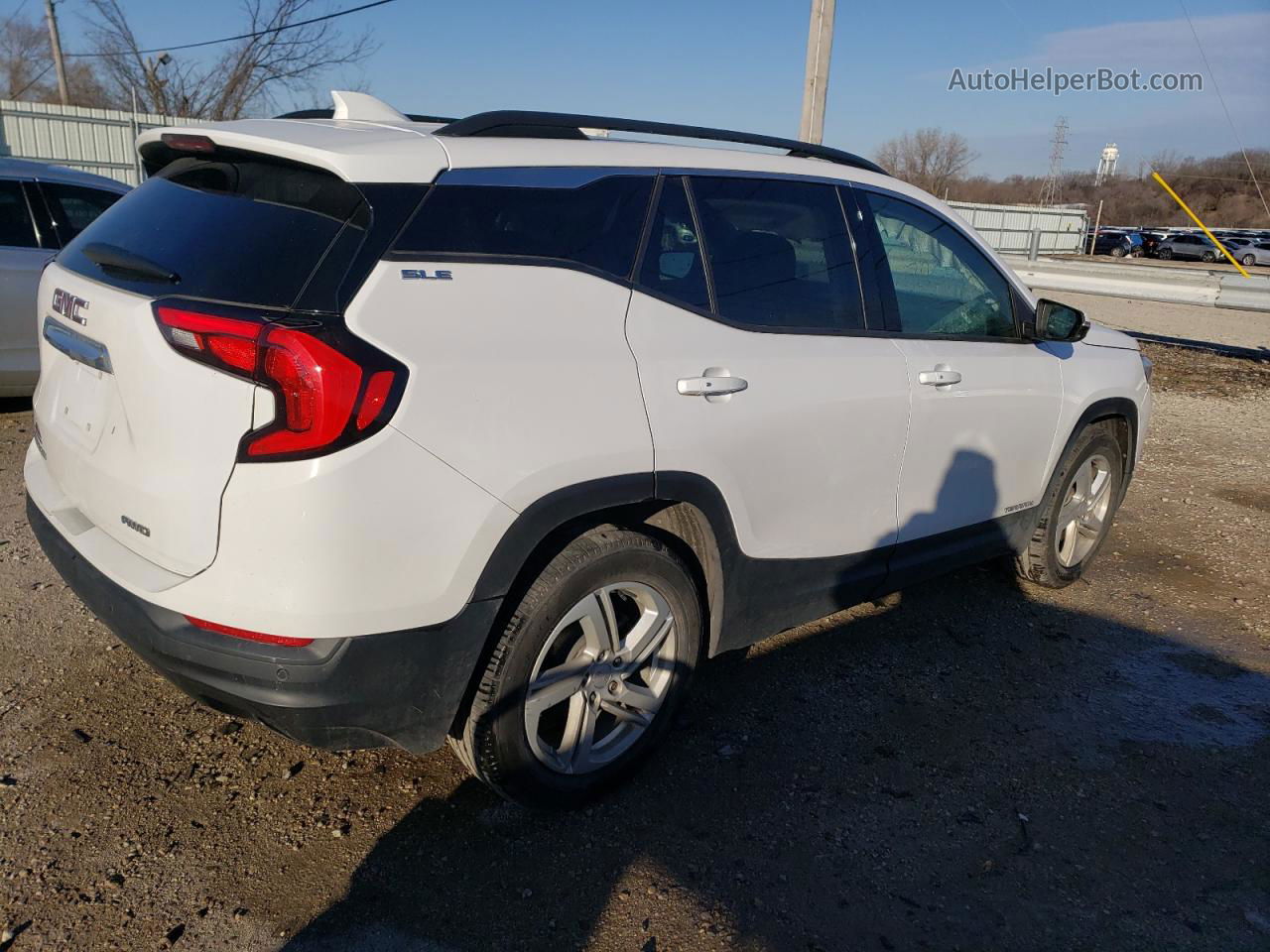 2019 Gmc Terrain Sle Белый vin: 3GKALTEX0KL344599