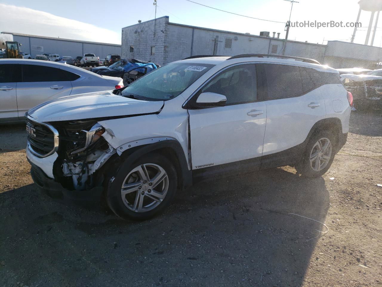 2019 Gmc Terrain Sle Белый vin: 3GKALTEX0KL344599