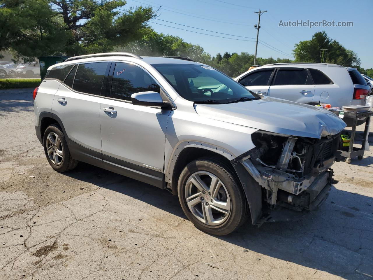 2019 Gmc Terrain Sle Серебряный vin: 3GKALTEX3KL140850