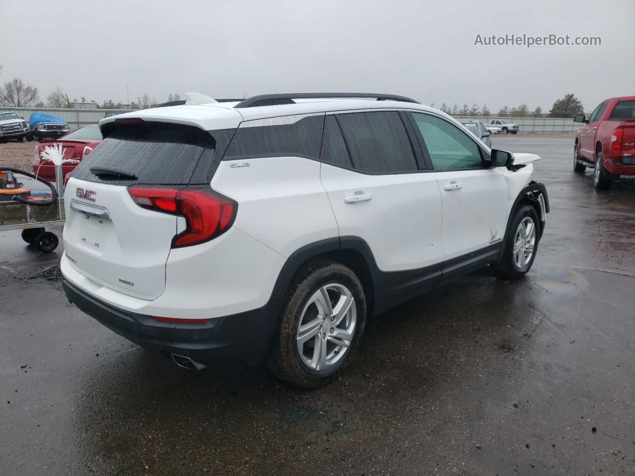 2019 Gmc Terrain Sle White vin: 3GKALTEXXKL226298