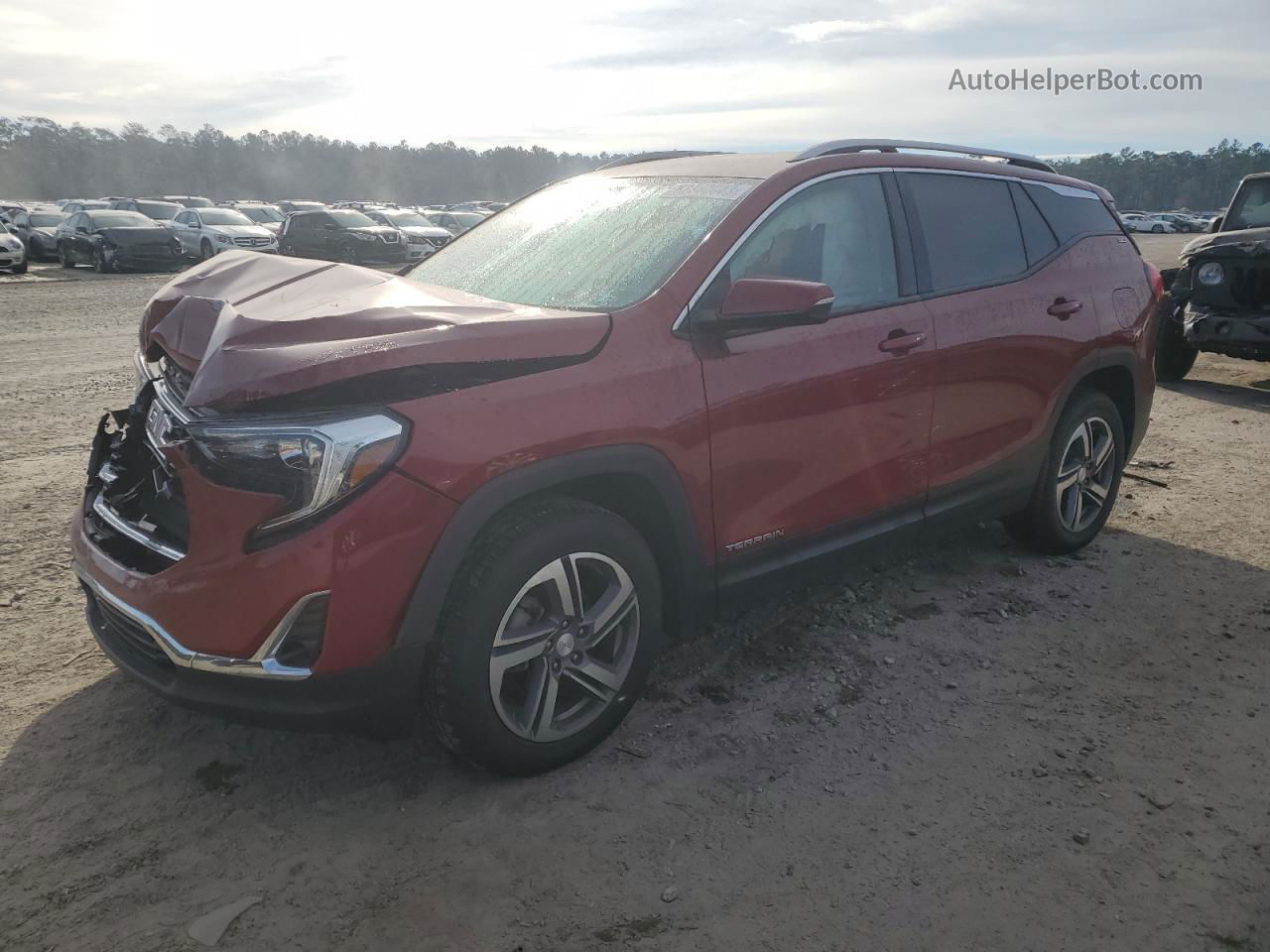 2020 Gmc Terrain Slt Burgundy vin: 3GKALVEV1LL115103