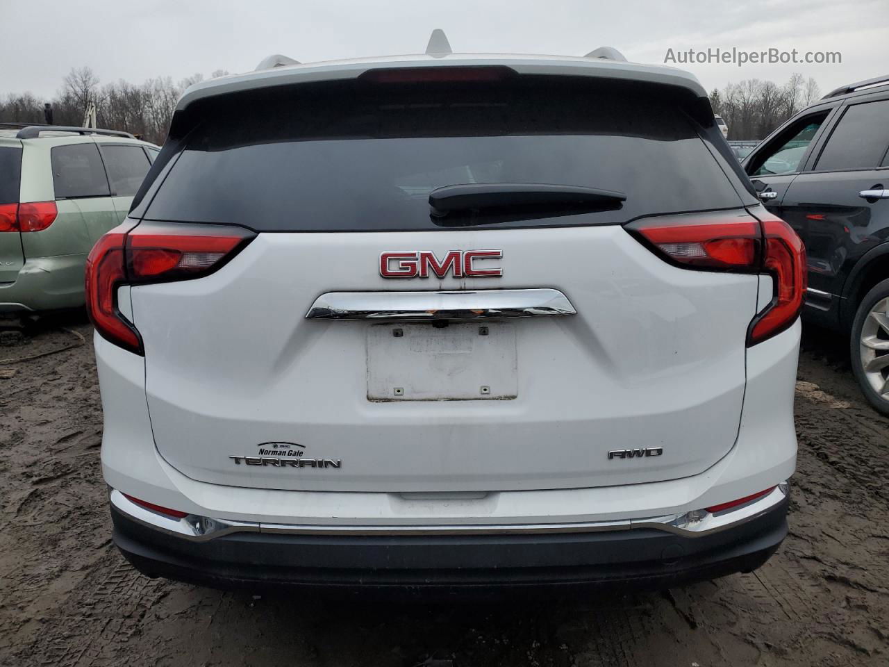 2019 Gmc Terrain Slt White vin: 3GKALVEV2KL284061