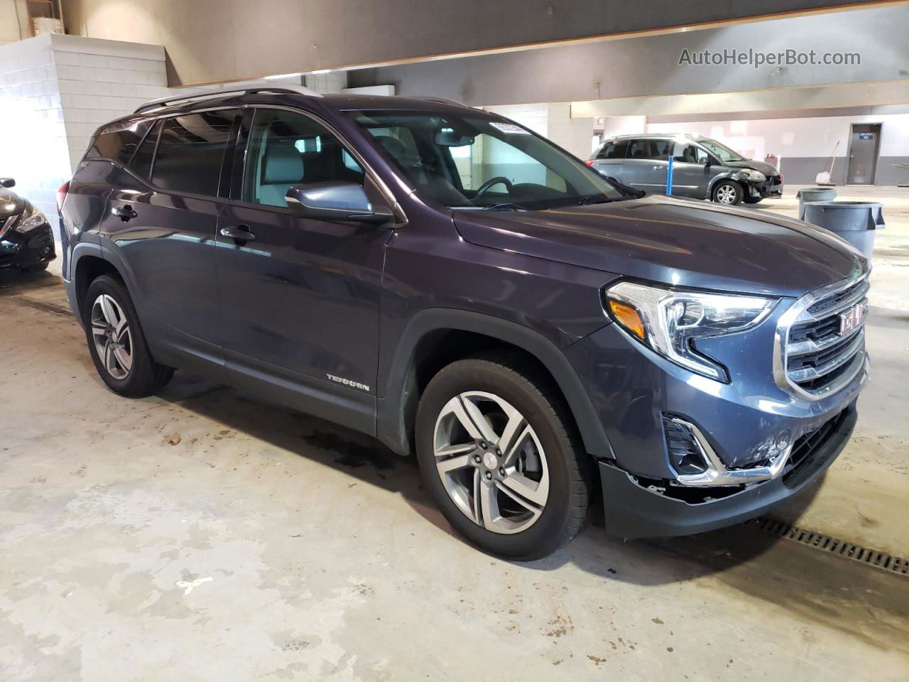 2019 Gmc Terrain Slt Синий vin: 3GKALVEV2KL321836