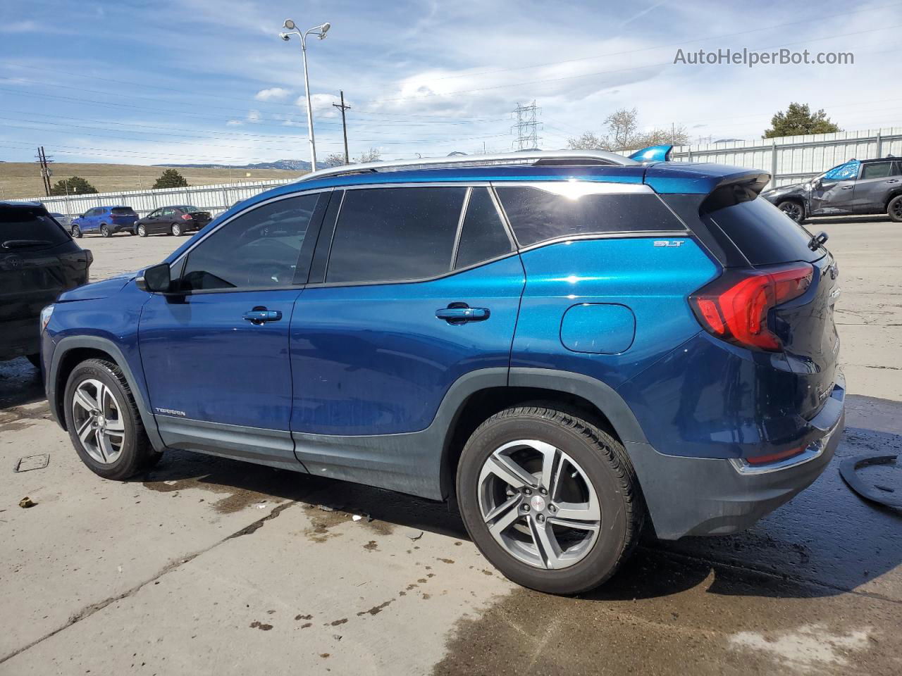 2020 Gmc Terrain Slt Синий vin: 3GKALVEV2LL117300