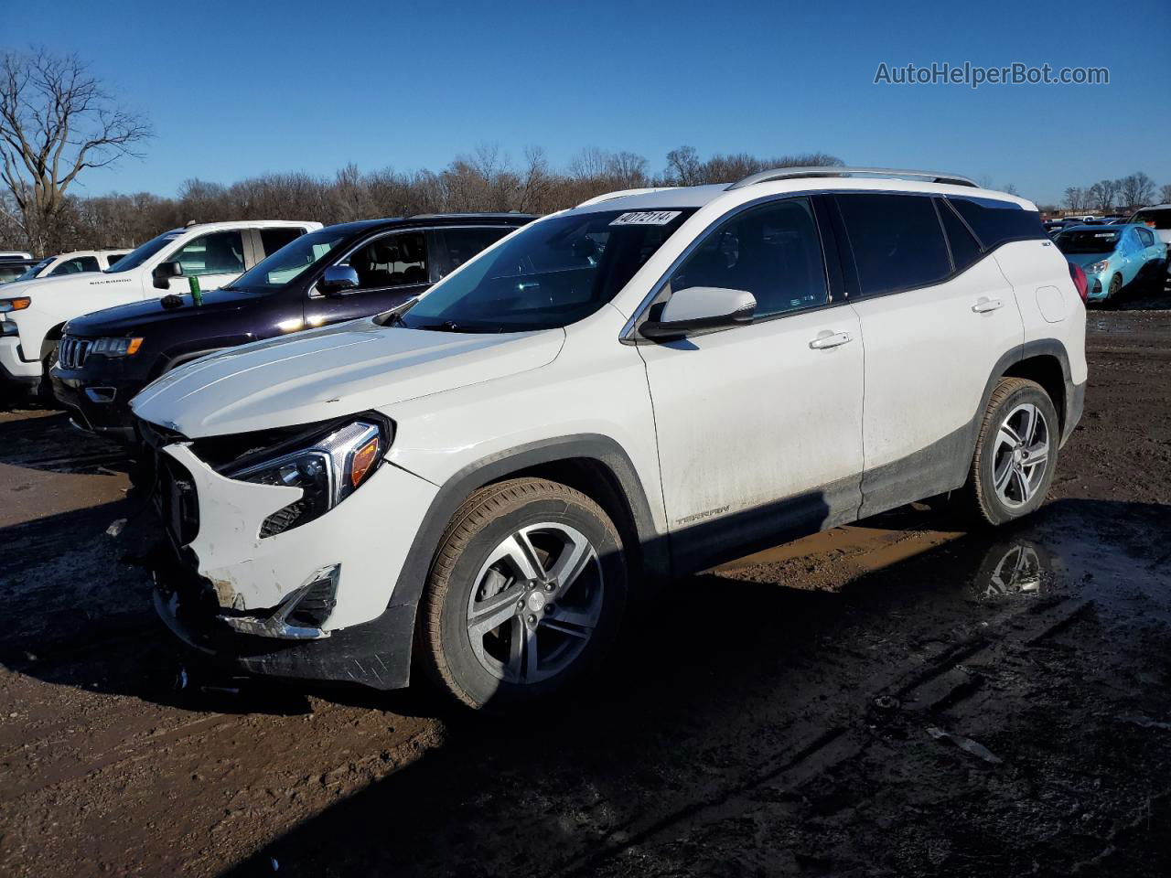 2020 Gmc Terrain Slt Белый vin: 3GKALVEV2LL200368