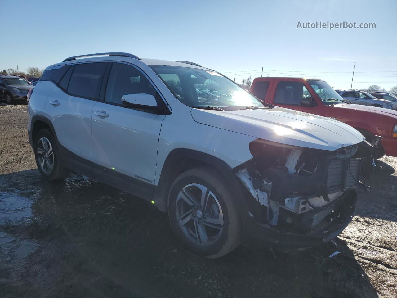 2020 Gmc Terrain Slt White vin: 3GKALVEV2LL200368