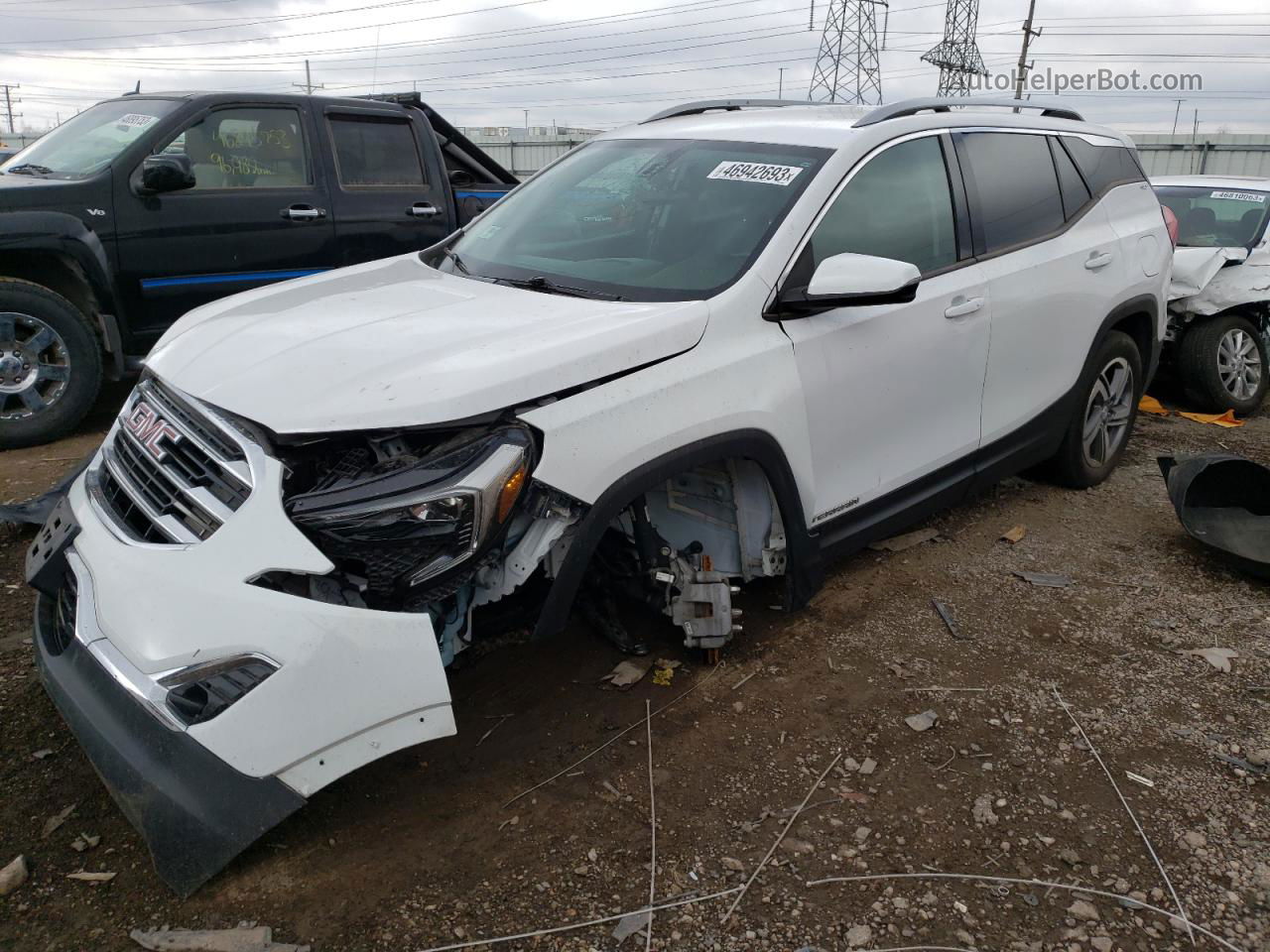 2020 Gmc Terrain Slt White vin: 3GKALVEV2LL208051