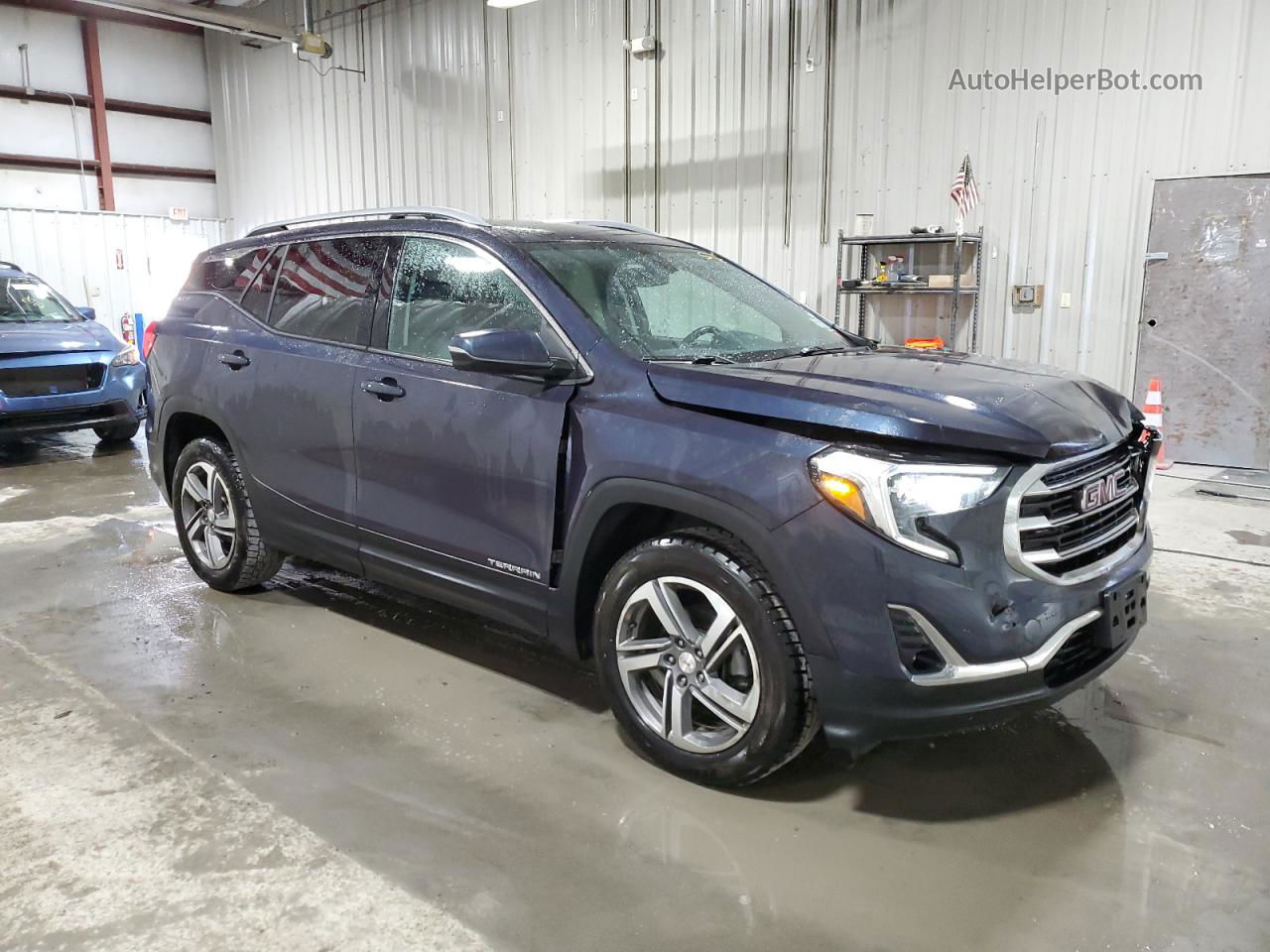 2019 Gmc Terrain Slt Синий vin: 3GKALVEV3KL260092