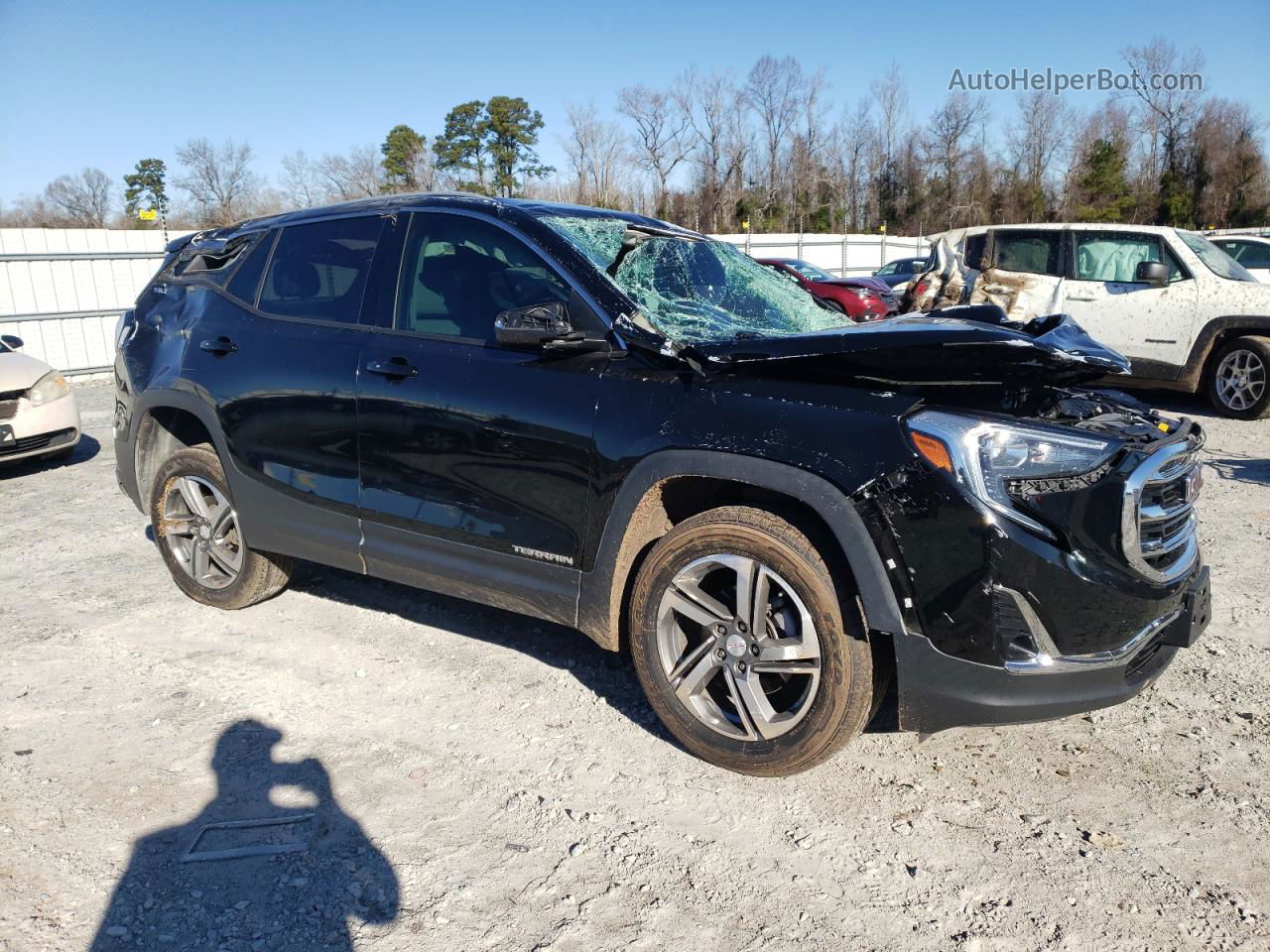 2020 Gmc Terrain Slt Черный vin: 3GKALVEV4LL252763